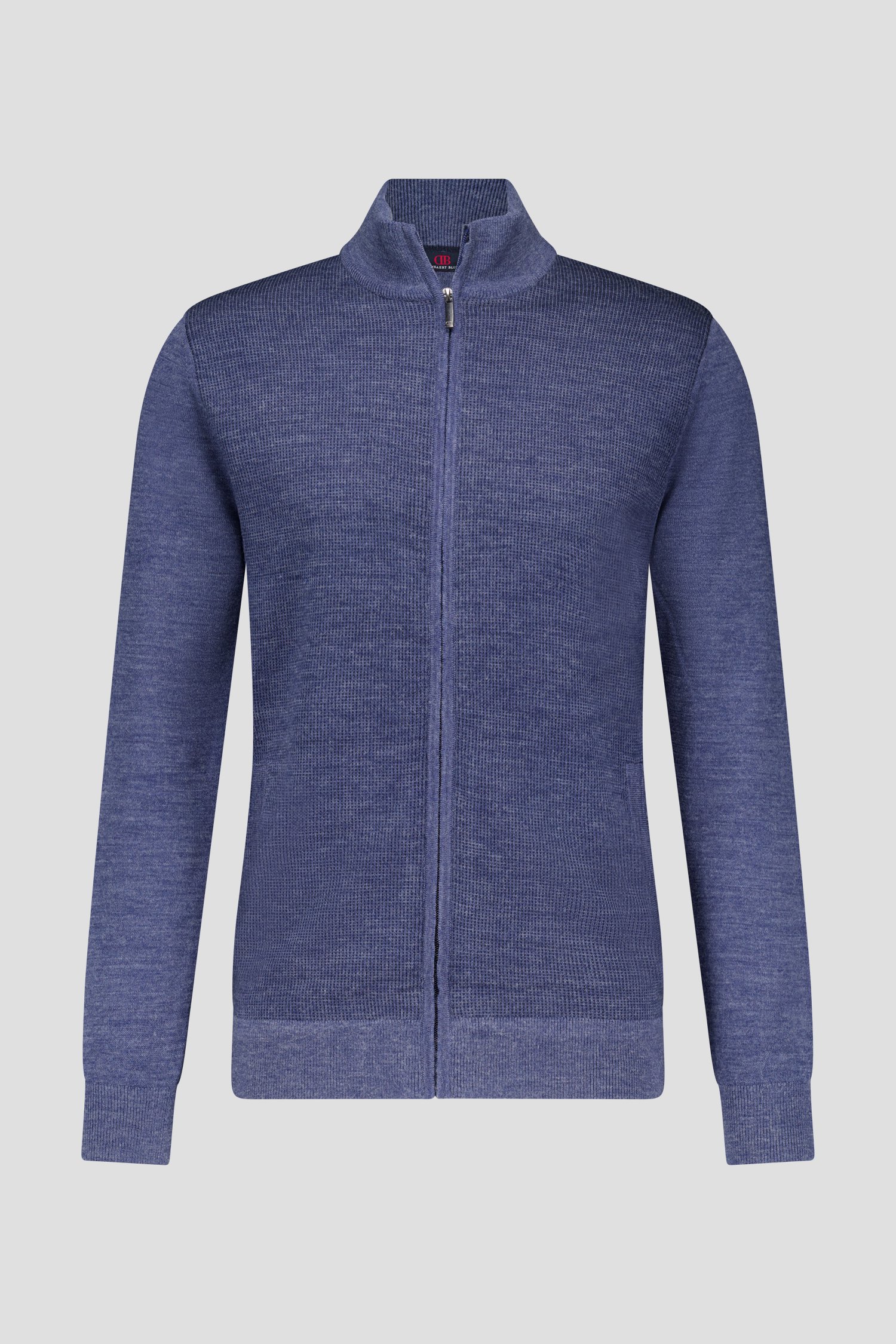 Blauwe wollen cardigan van Dansaert Blue voor Heren