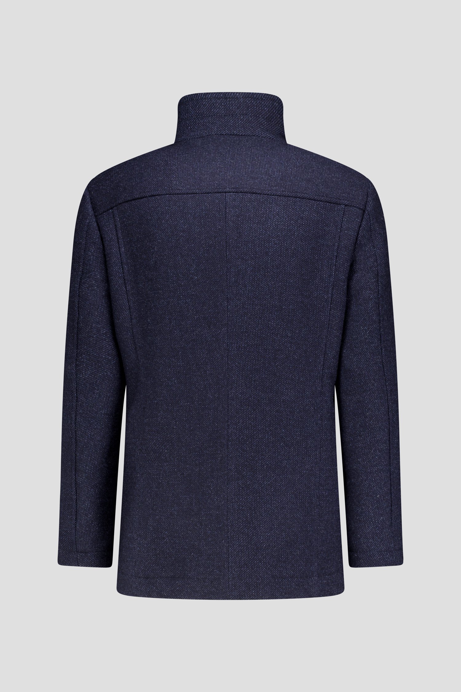 Productfoto 3 van Blauwe wollen mantel door Dansaert Blue voor Heren