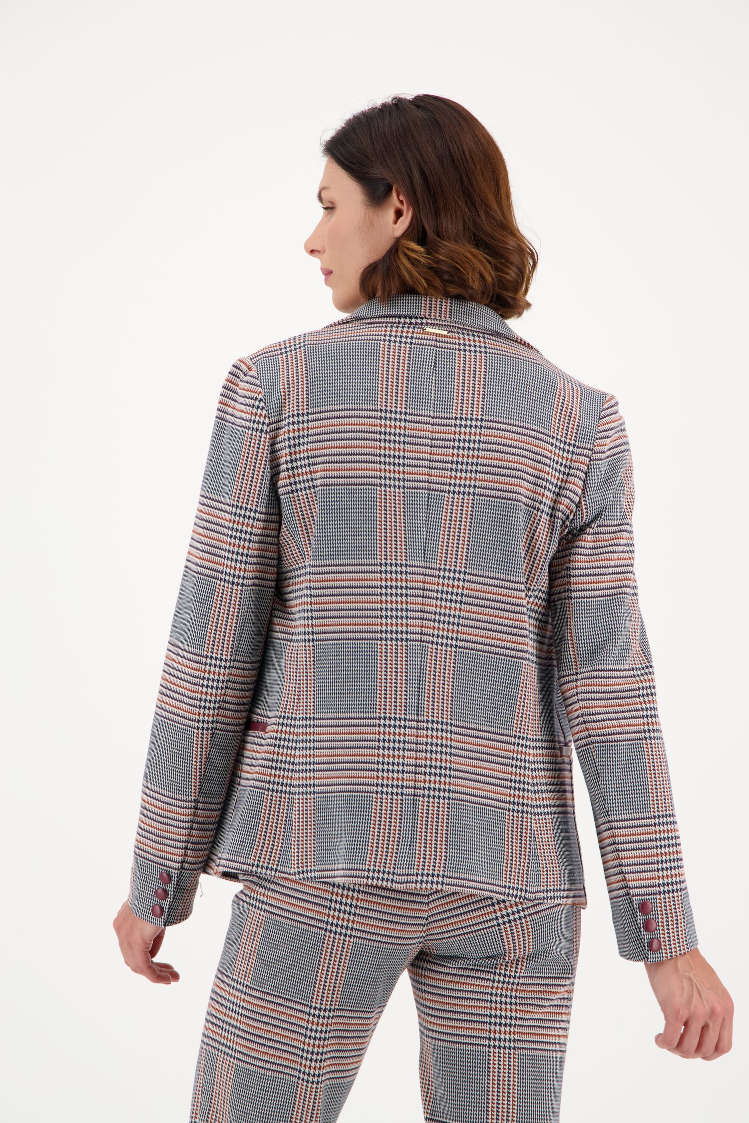 Blazer à carreaux de Claude Arielle pour Femmes