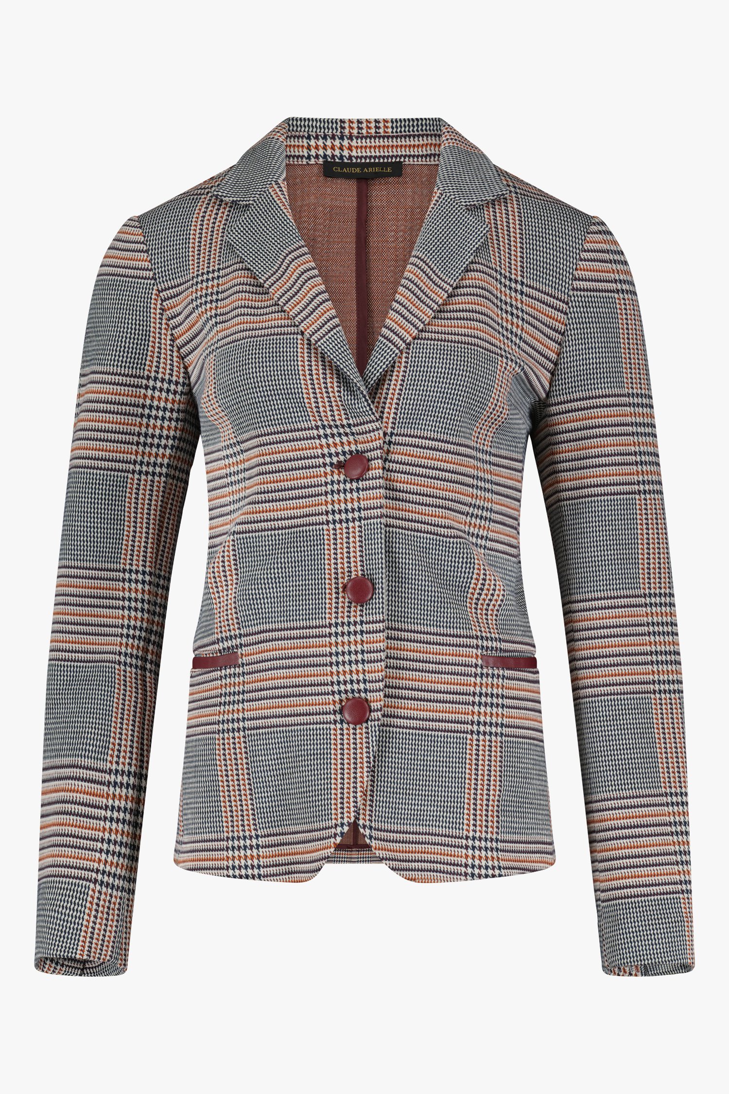 Blazer à carreaux de Claude Arielle pour Femmes