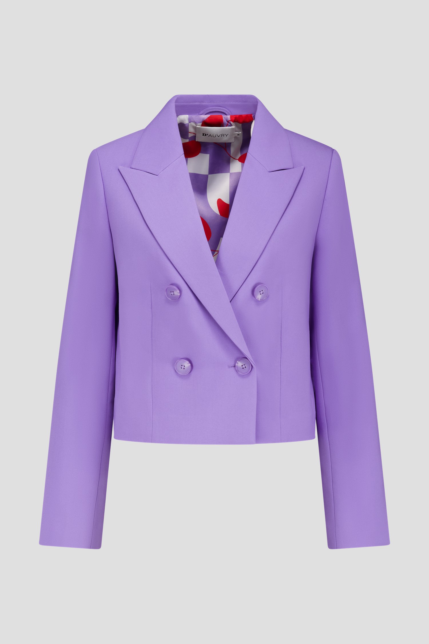 Blazer à double boutonnage violet clair de D'Auvry pour Femmes