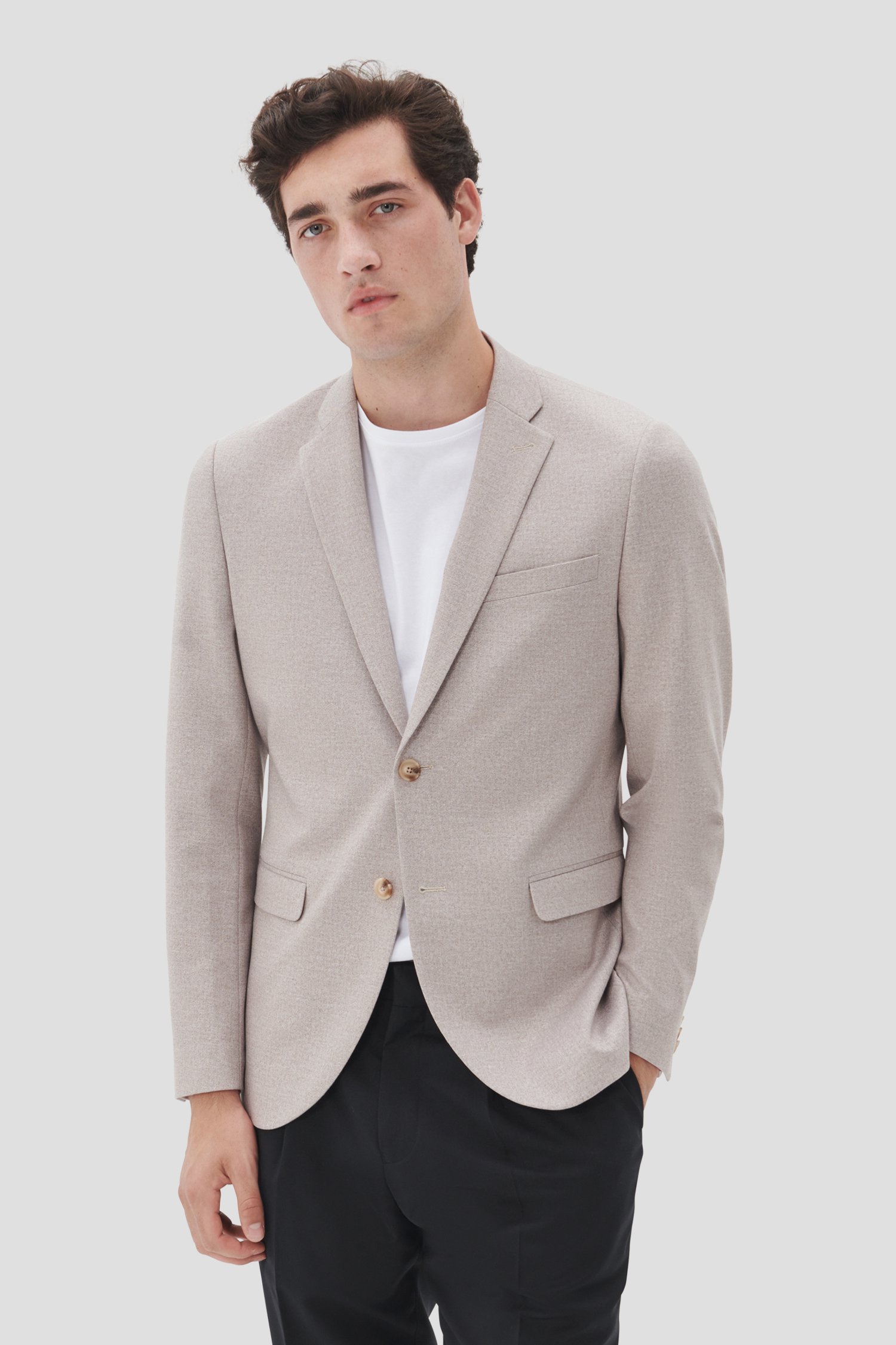 Le devant de Blazer beige de Matinique pour Hommes