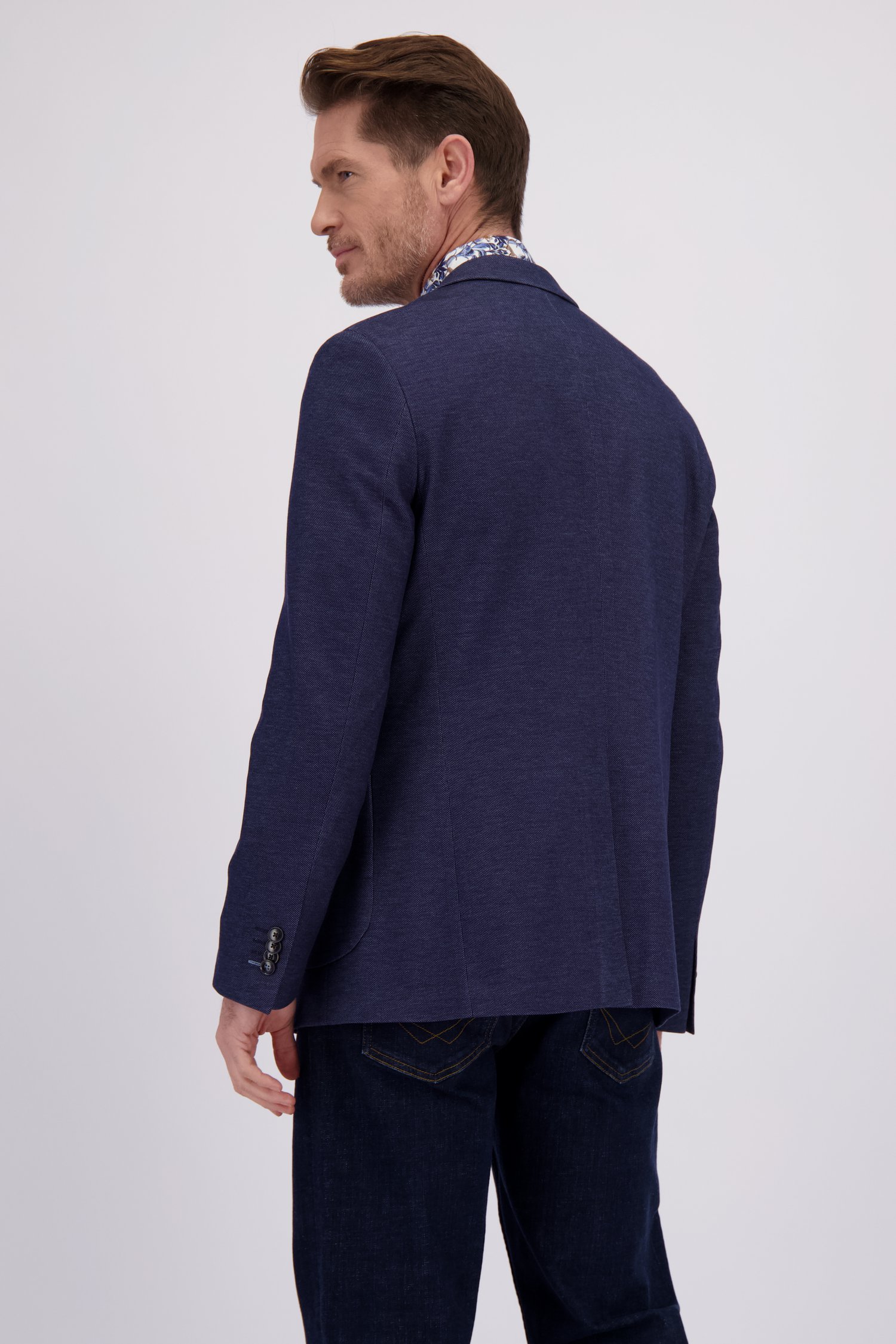 Le dos de Blazer bleu chiné de Dansaert Blue pour Hommes