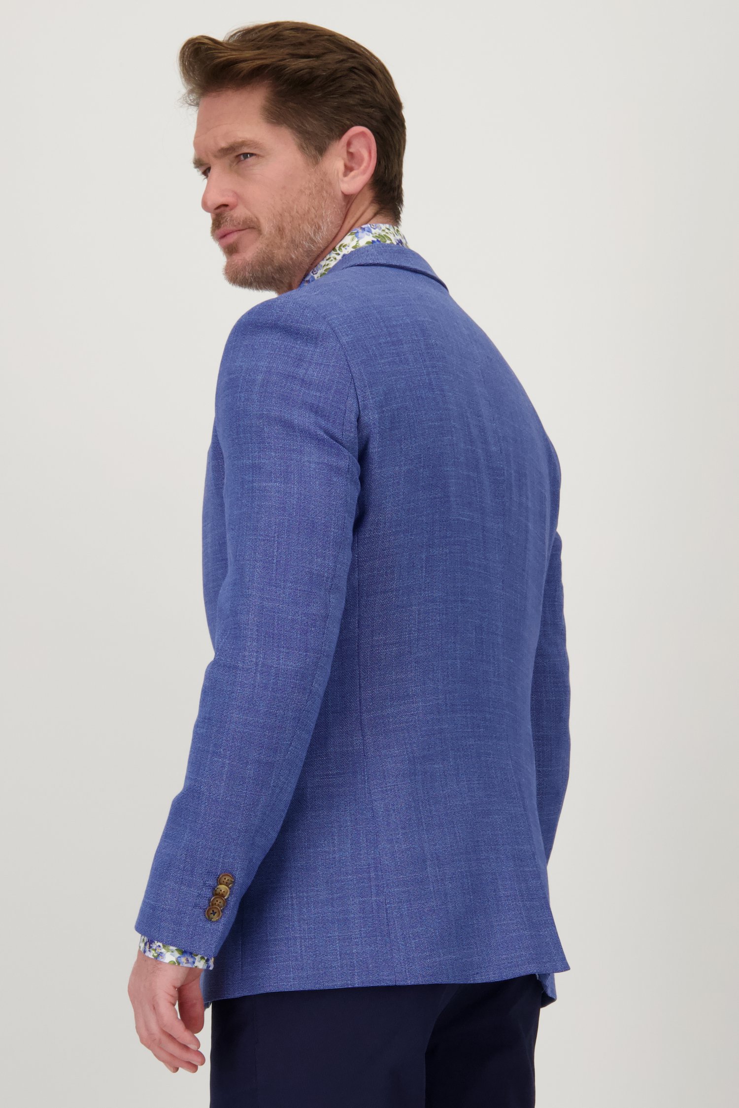 Blazer bleu mélangé - regular fit de Dansaert Blue pour Hommes