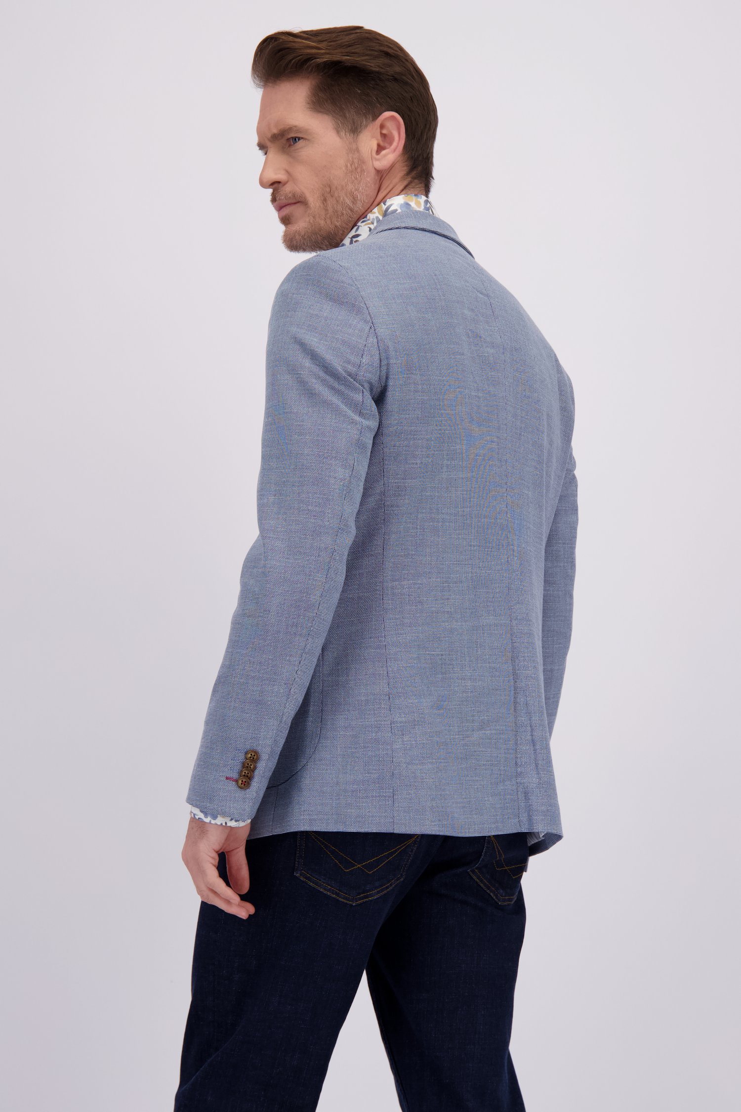 Le dos de Blazer bleu - Regular fit  de Dansaert Blue pour Hommes