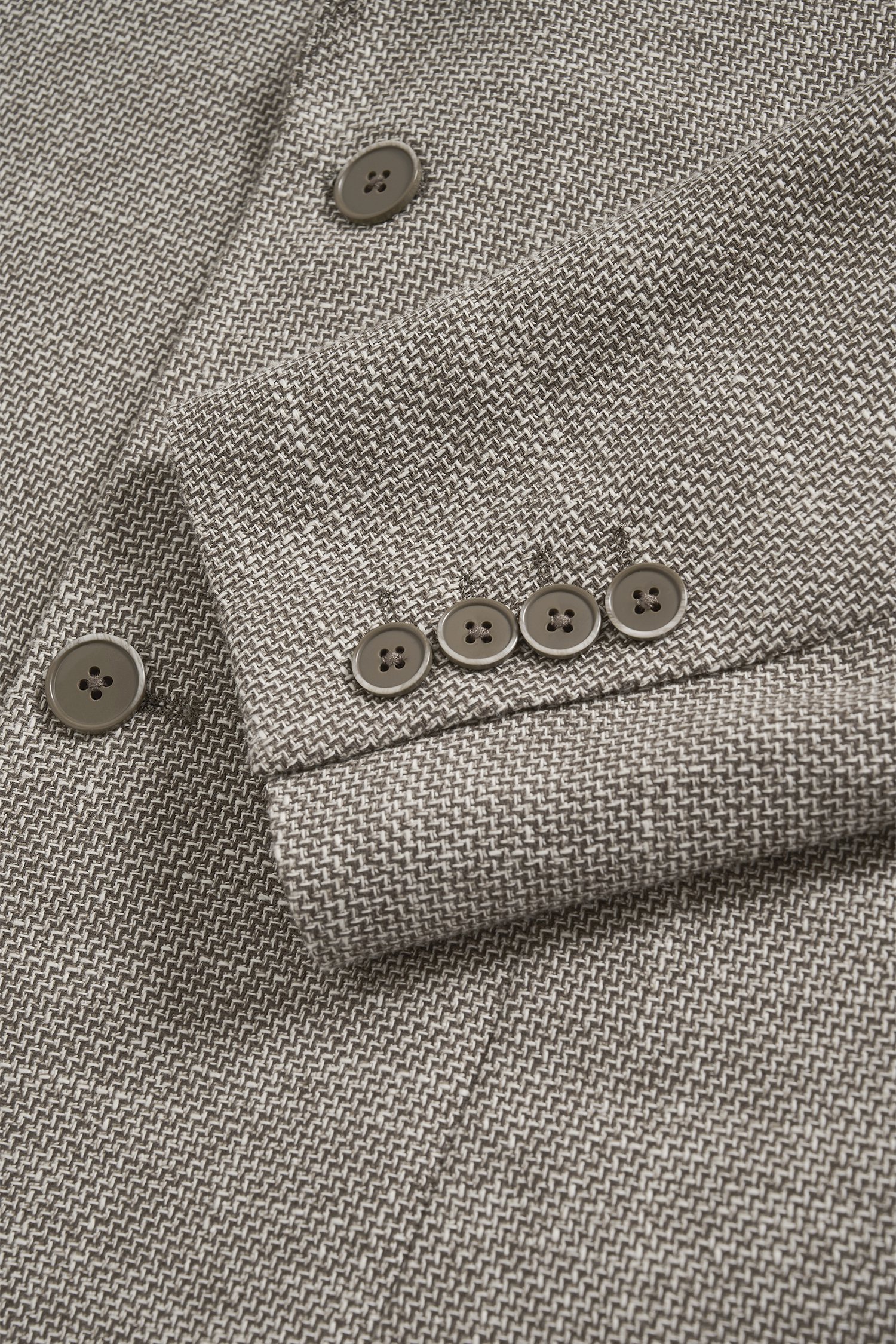 Photo produit 2 de Blazer brun chiné texturé de Matinique pour Hommes