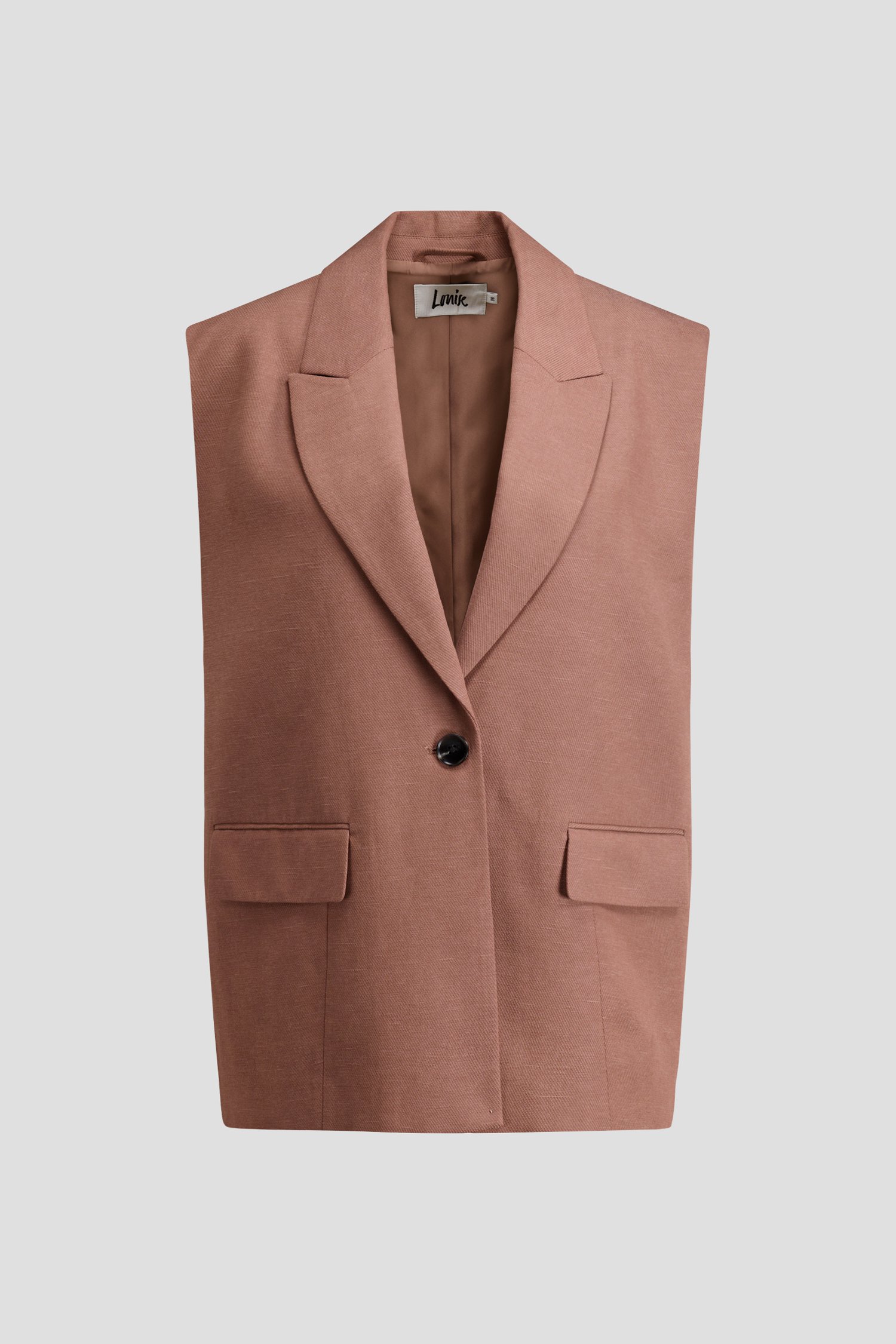 Photo produit 1 de Blazer sans manches marron de Louise pour Femmes