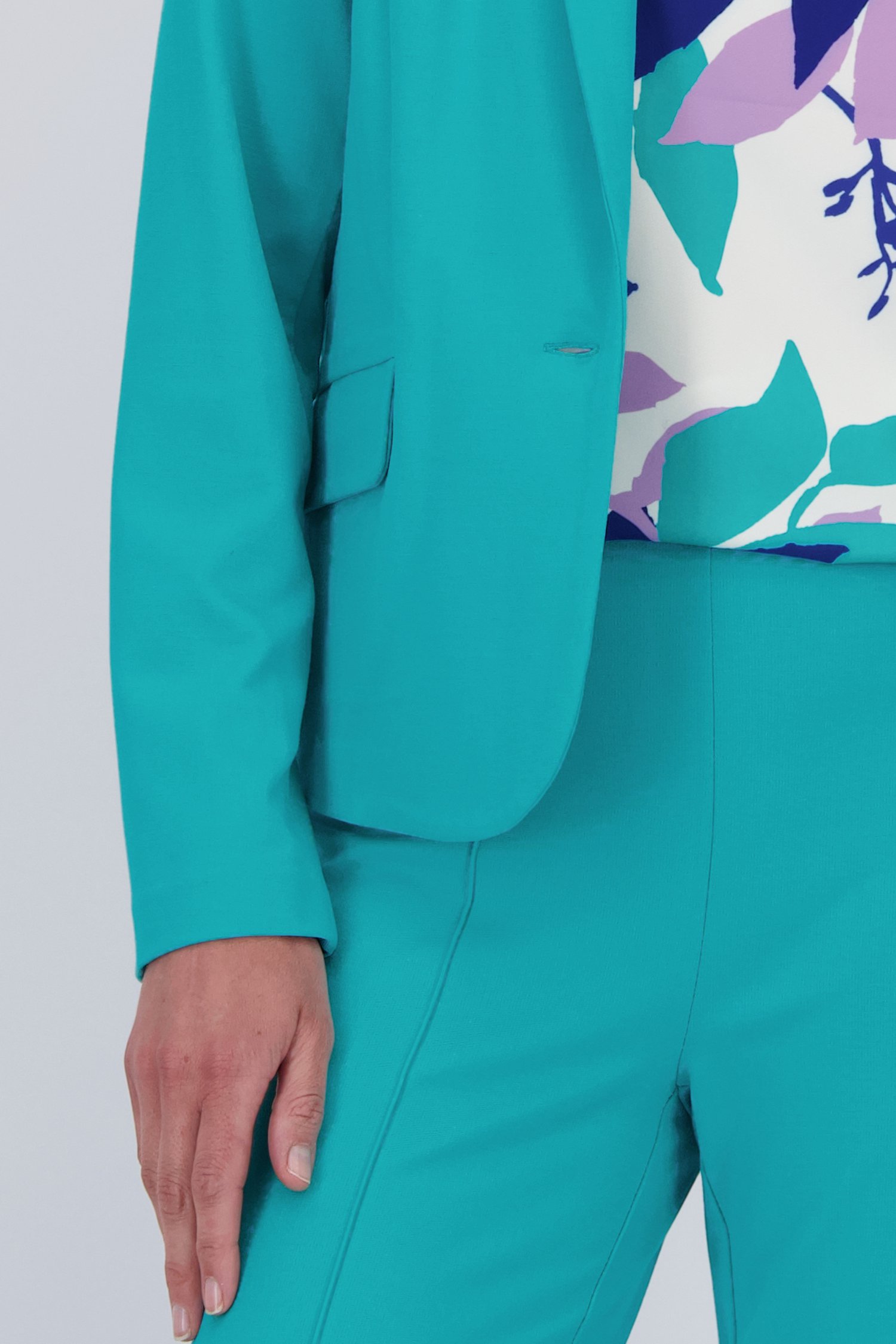 Blazer turquoise de Claude Arielle pour Femmes