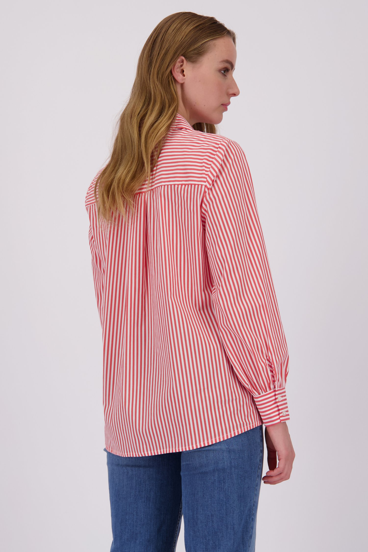 Blouse à rayures rouges et blanches de More & More pour Femmes