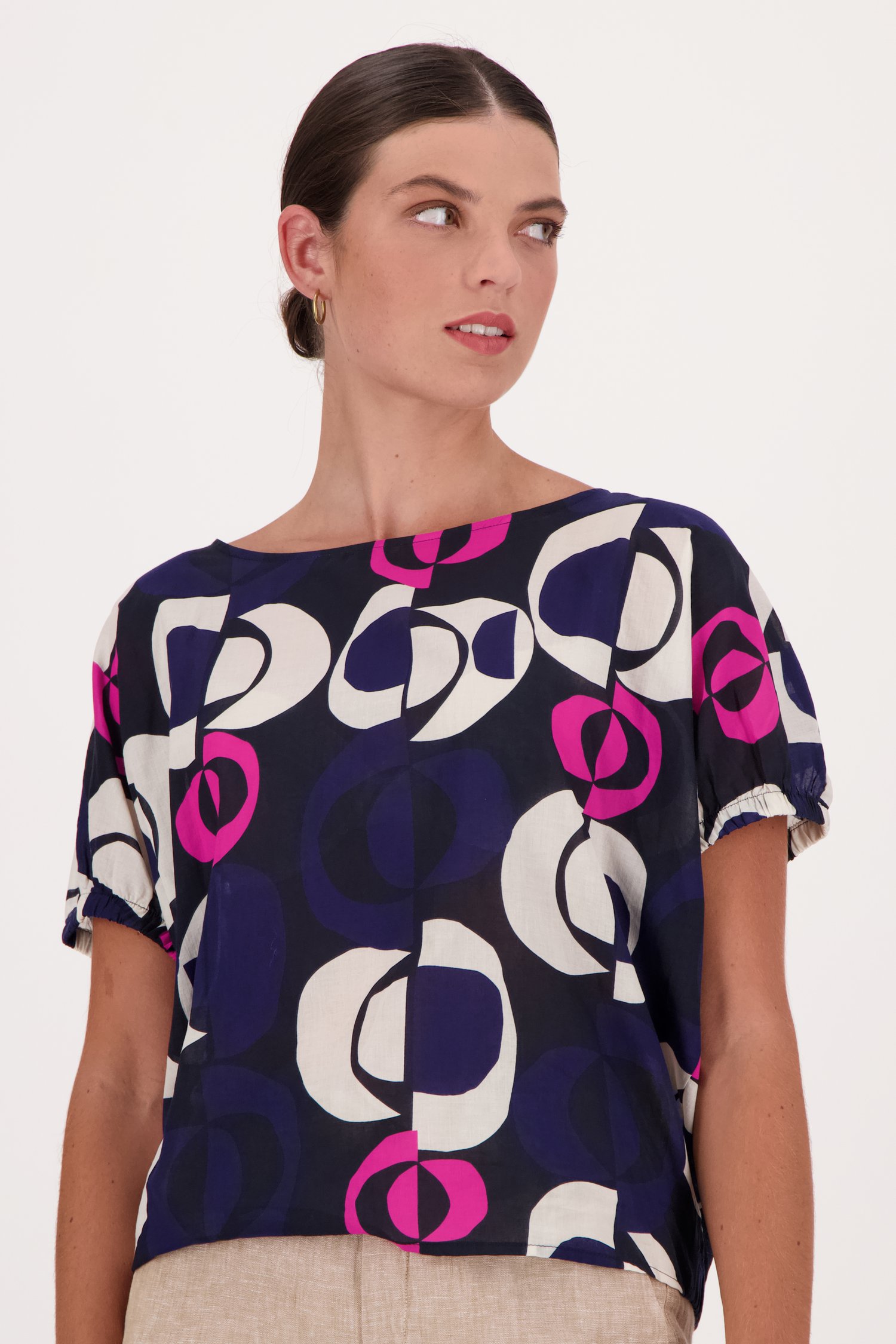 Blouse aérée avec imprimé  de Opus pour Femmes