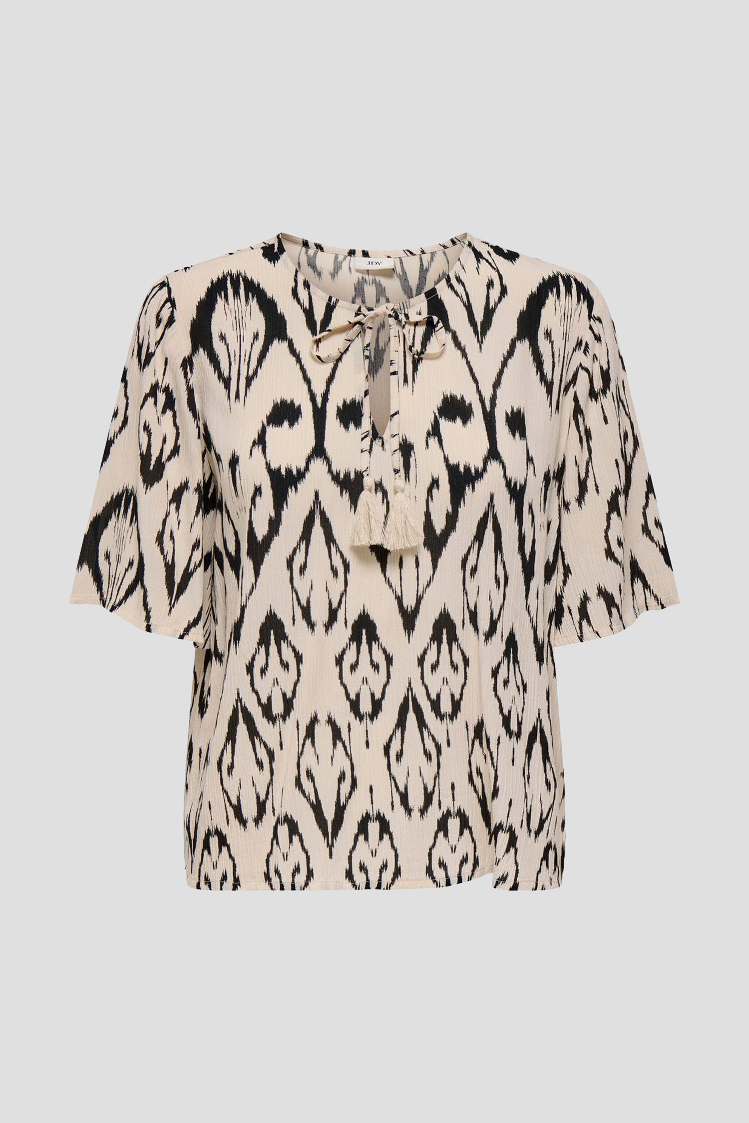 Blouse beige clair à imprimé noir de JDY pour Femmes