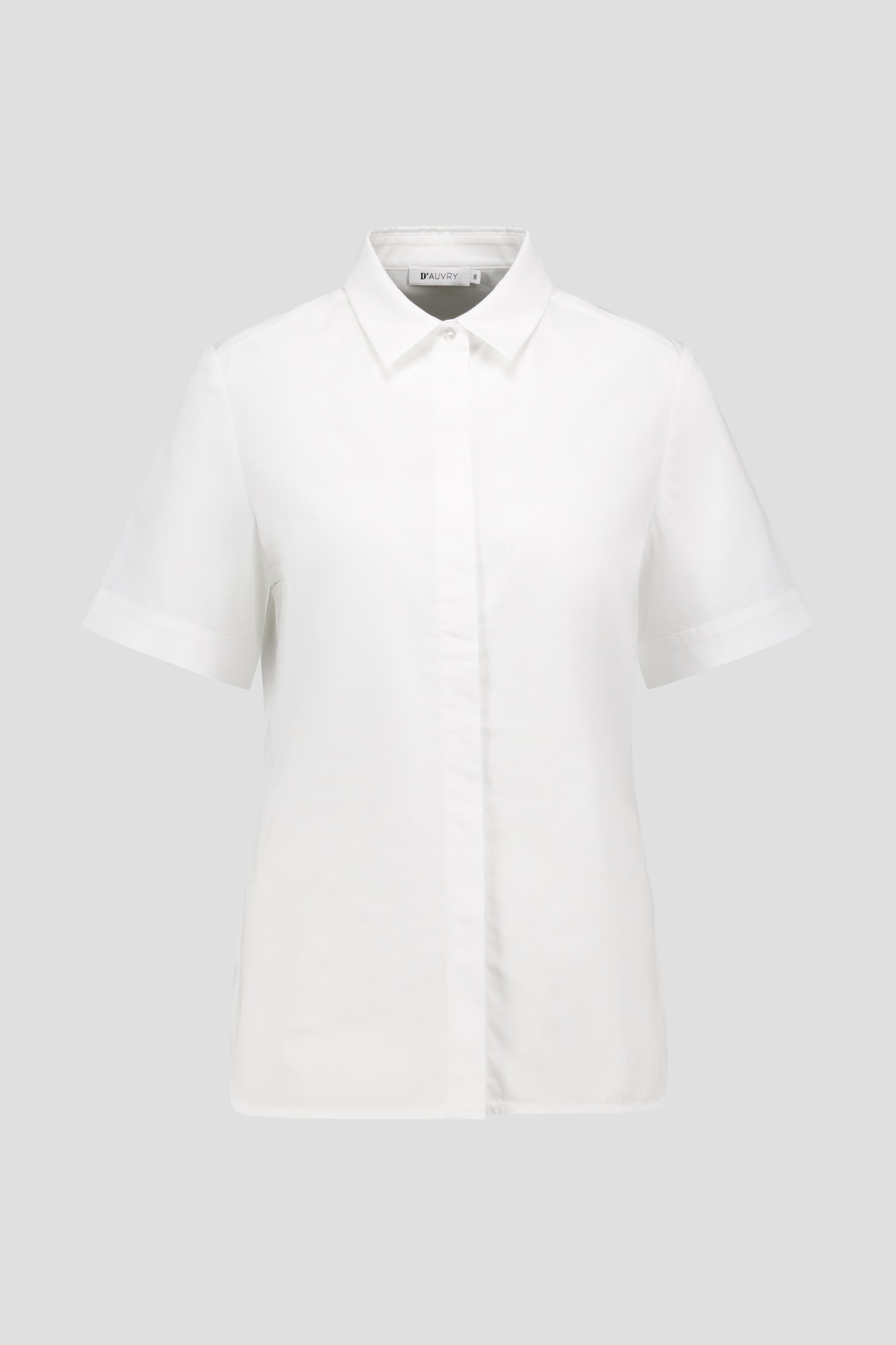 Blouse blanche à manches courtes de D'Auvry pour Femmes
