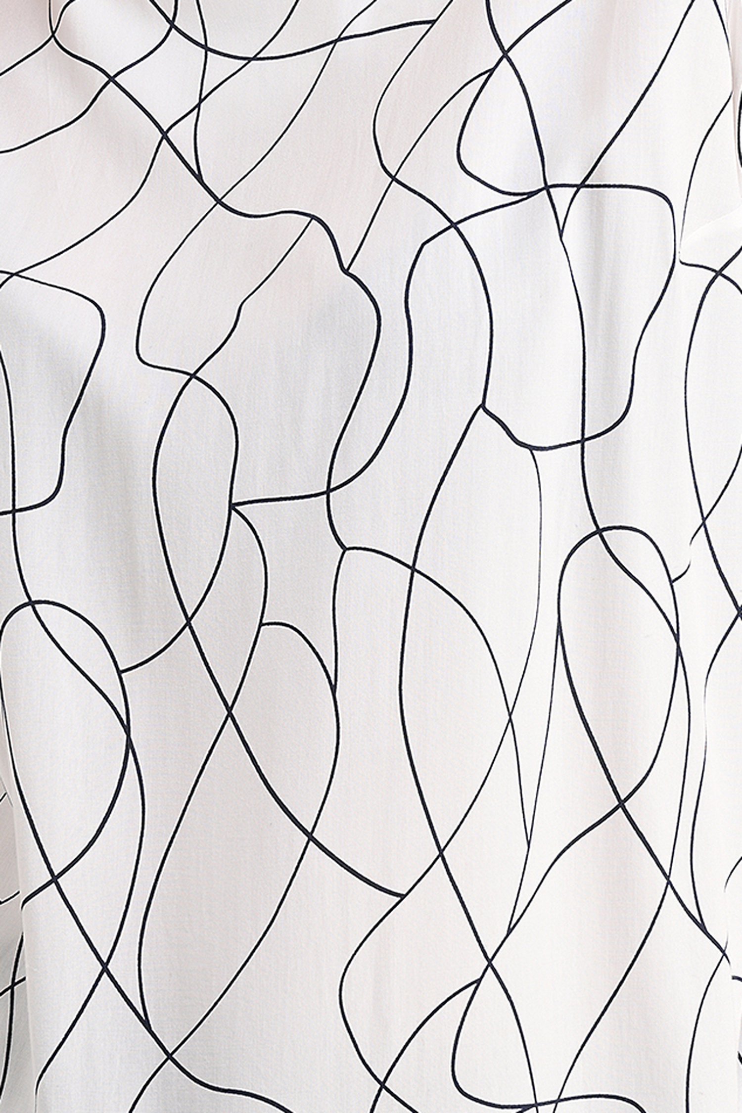 Blouse blanche à motif de lignes fines de Bicalla pour Femmes
