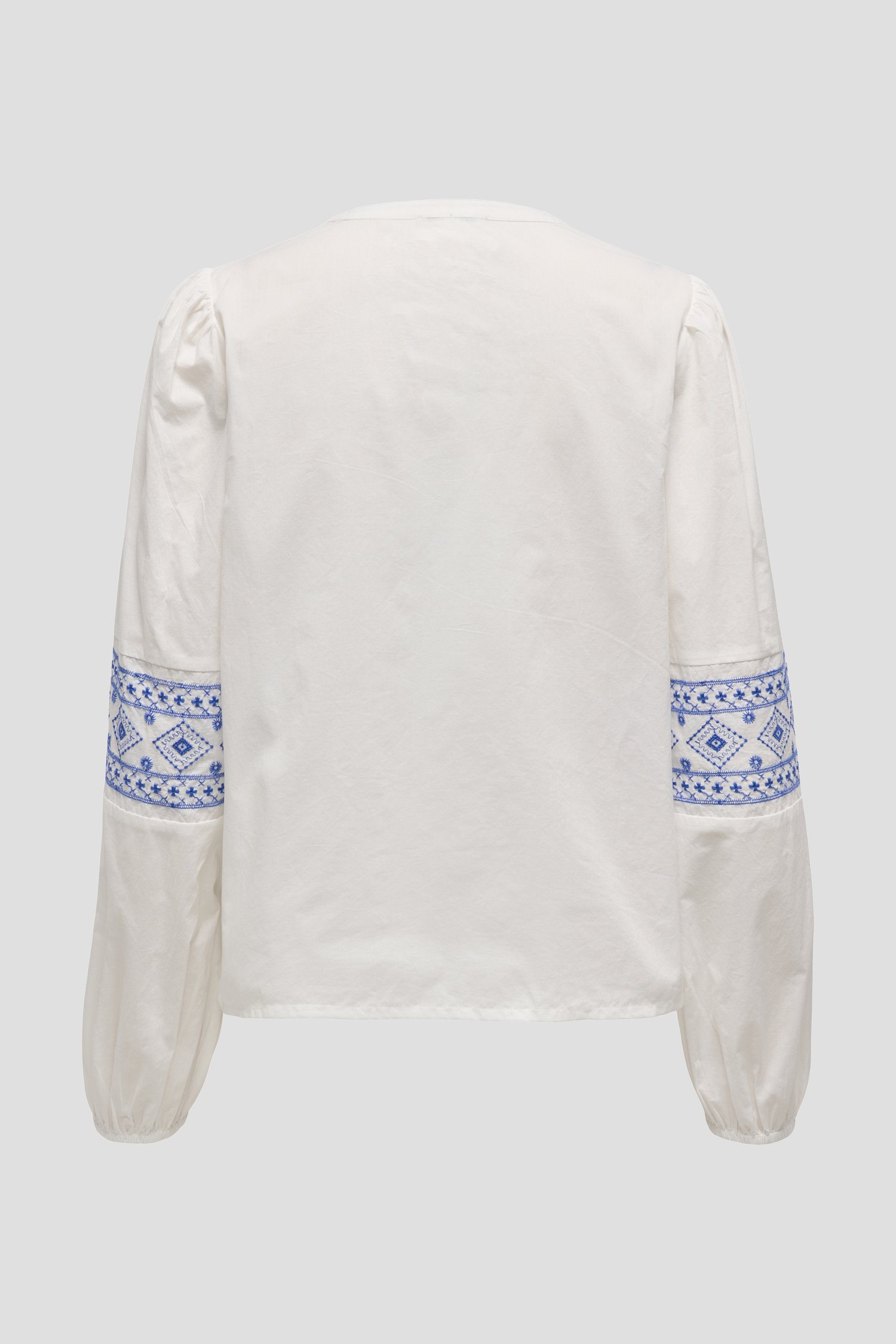 Blouse blanche avec broderie bleue de JDY pour Femmes