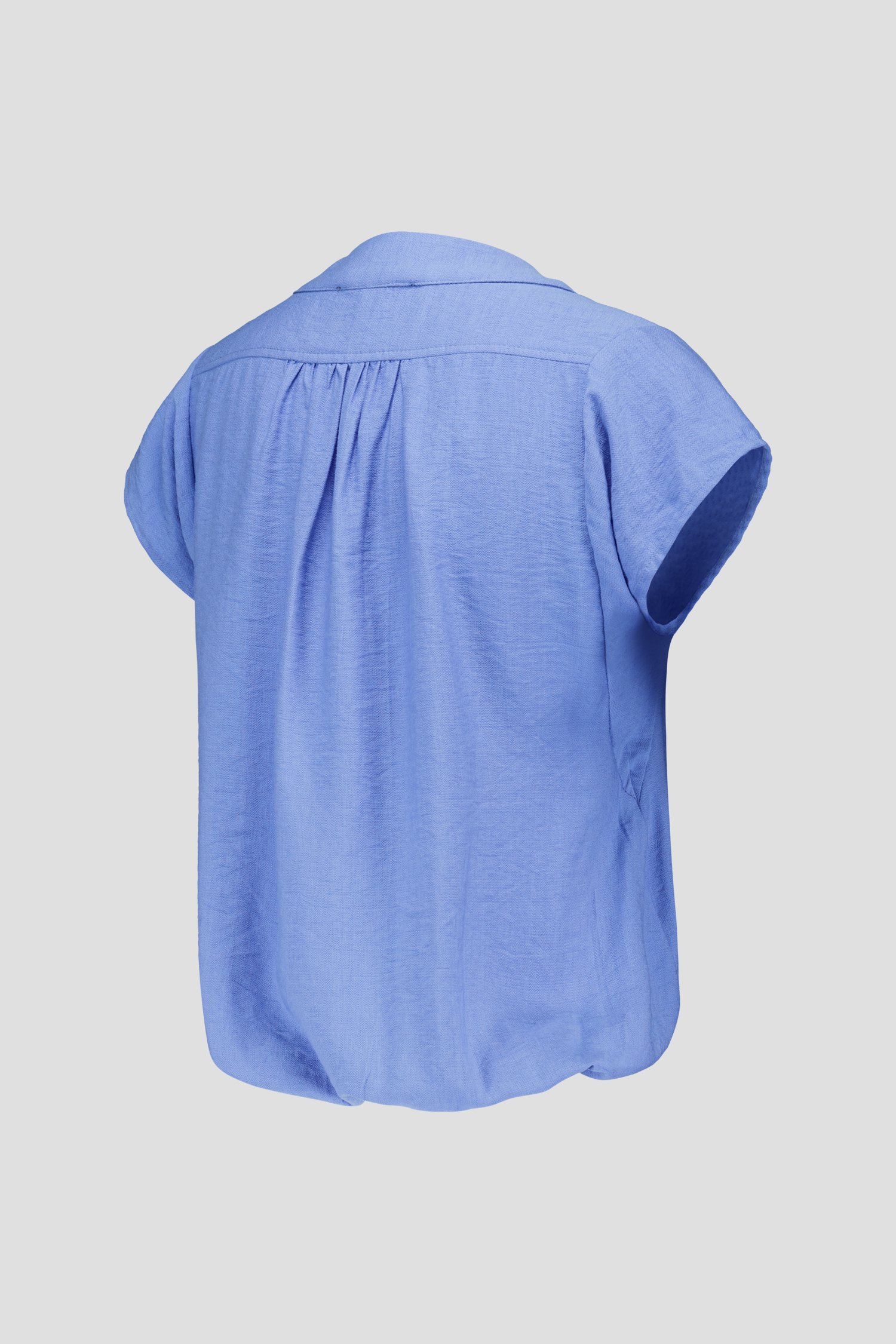 Blouse bleu clair à manches courtes de AC by Annelien Coorevits pour Femmes