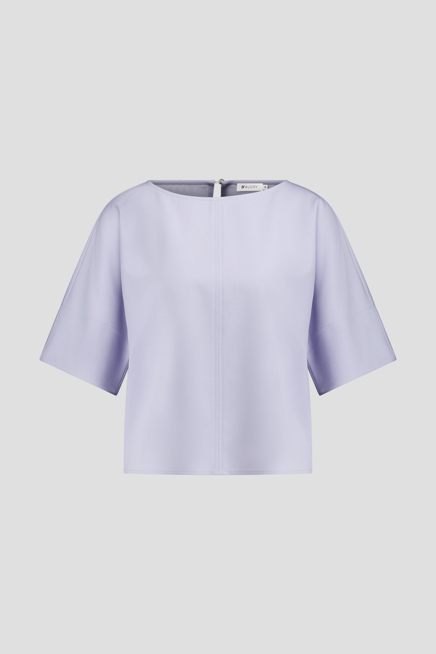 Photo produit 1 de Blouse bleu clair à manches trois-quarts de D'Auvry pour Femmes
