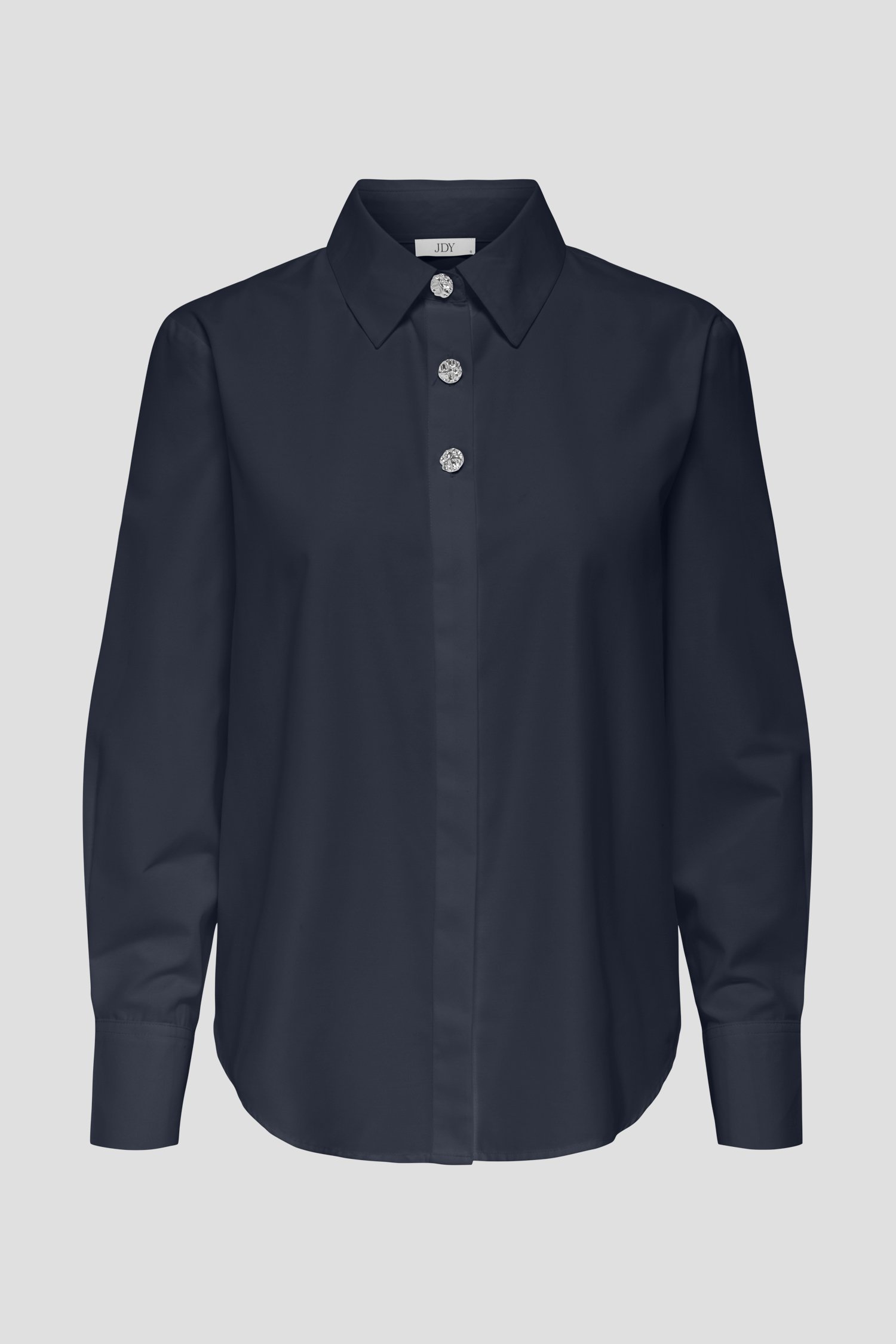 Photo produit 1 de Blouse bleu foncé avec boutons argentés de JDY pour Femmes