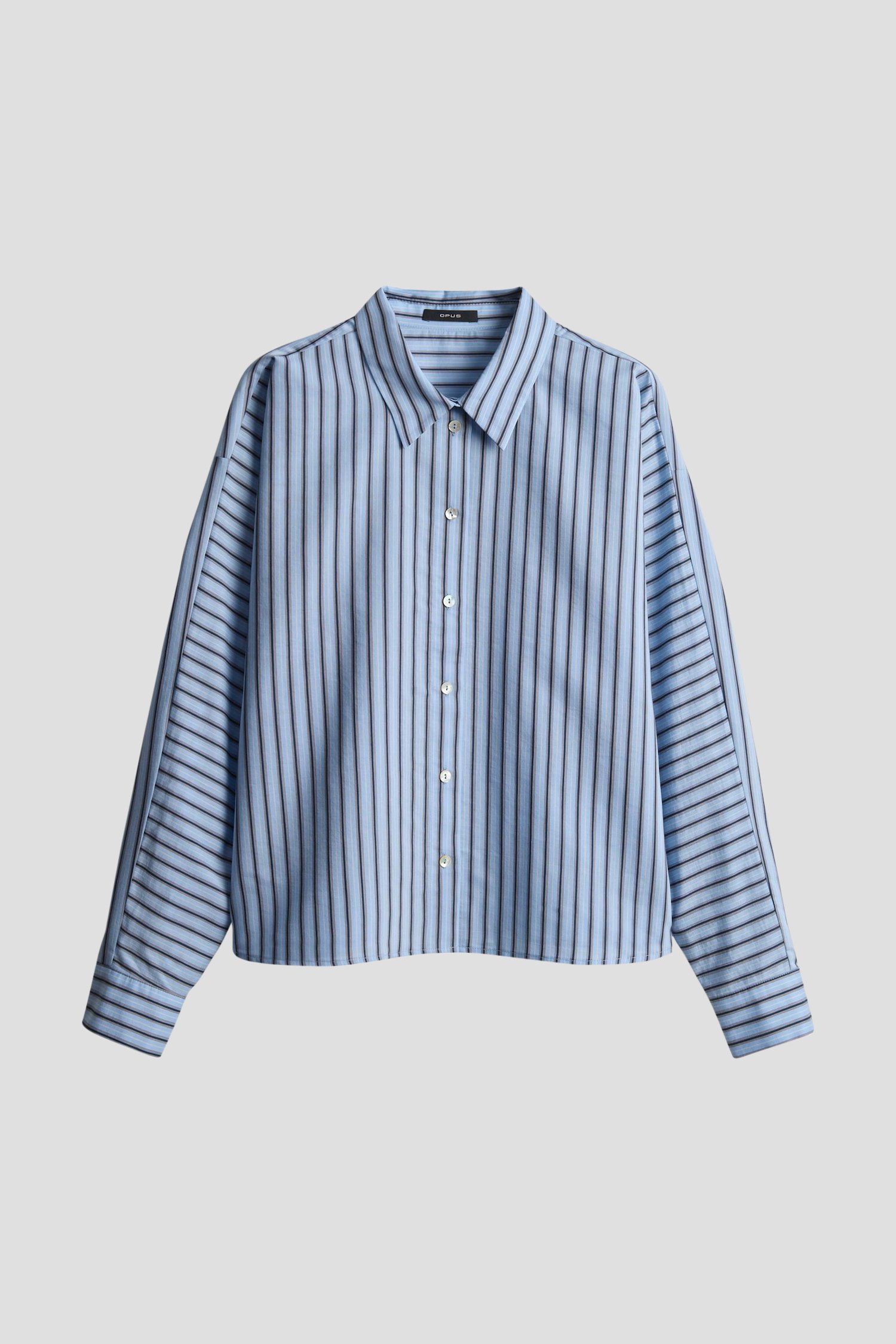Photo produit 1 de Blouse bleue à rayures de Opus pour Femmes