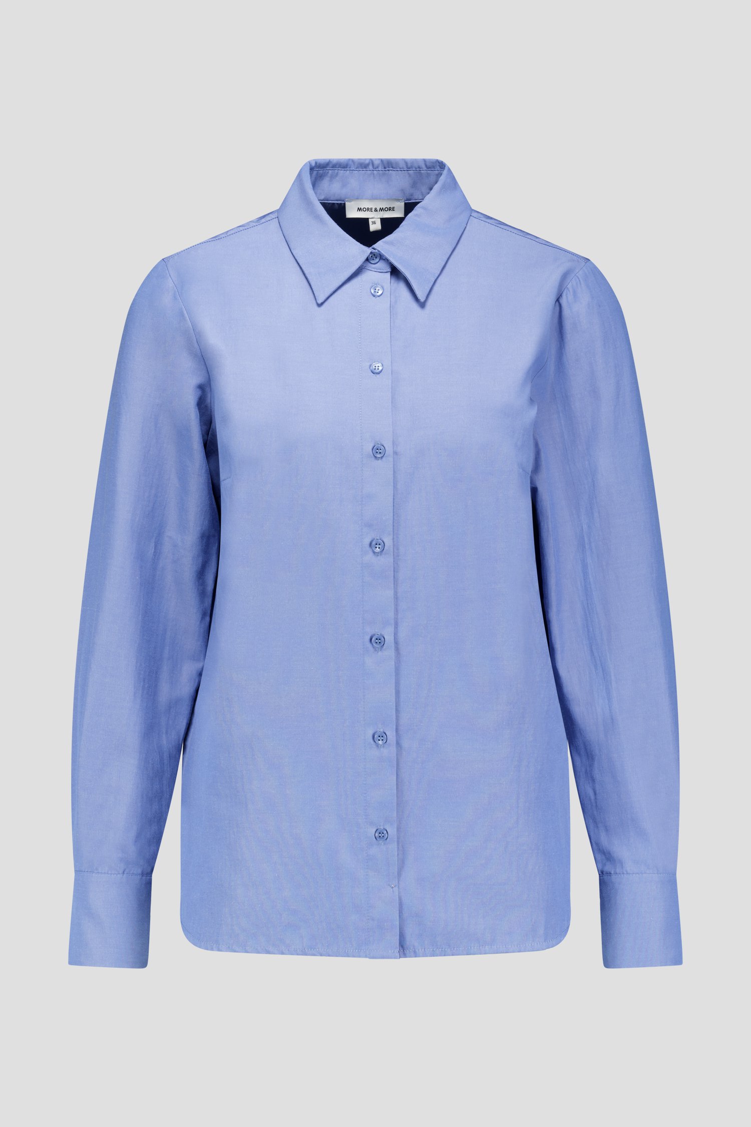 Photo produit 1 de Blouse bleue avec col chemise de More & More pour Femmes