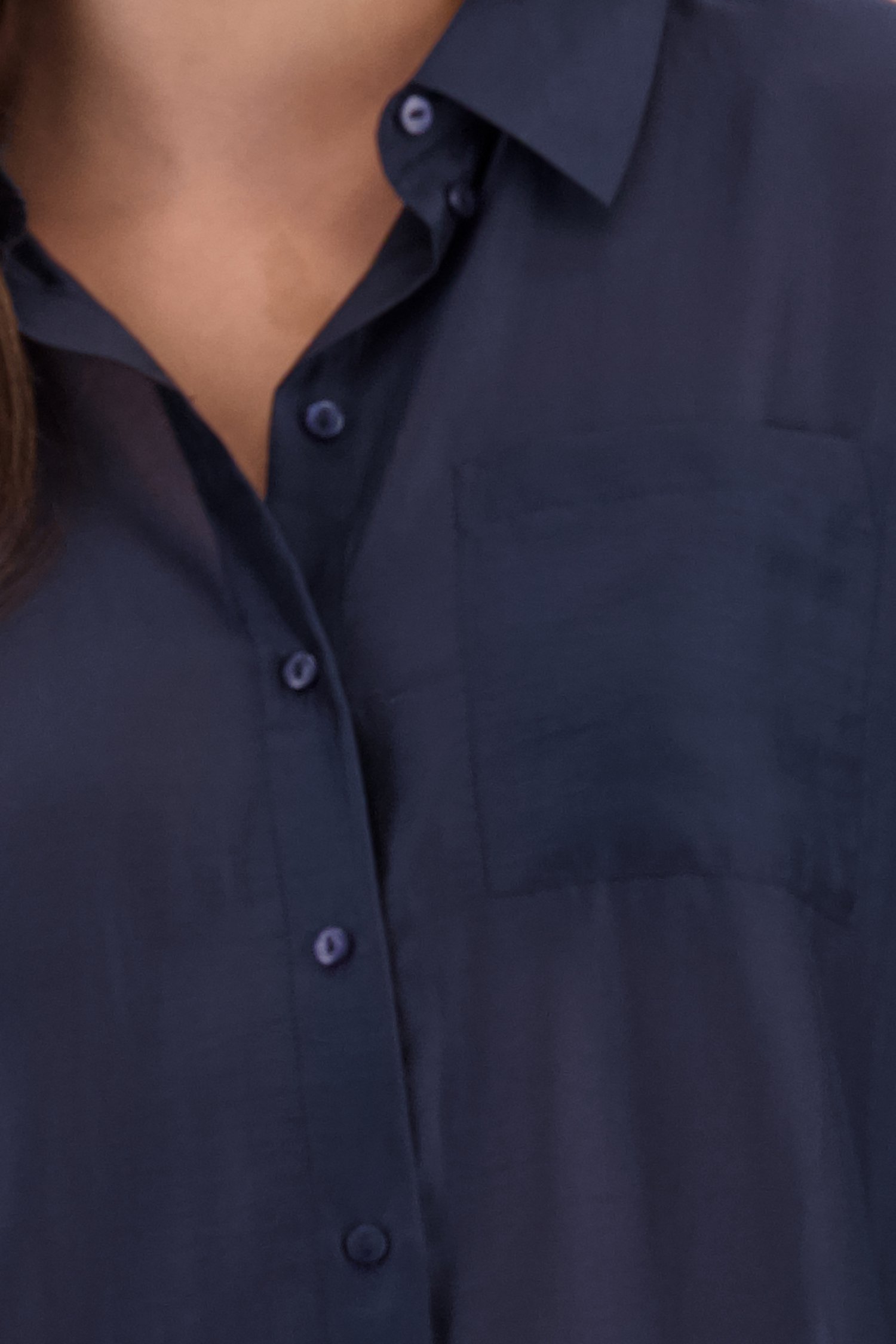 Détail de Blouse bleue foncée de JDY pour Femmes