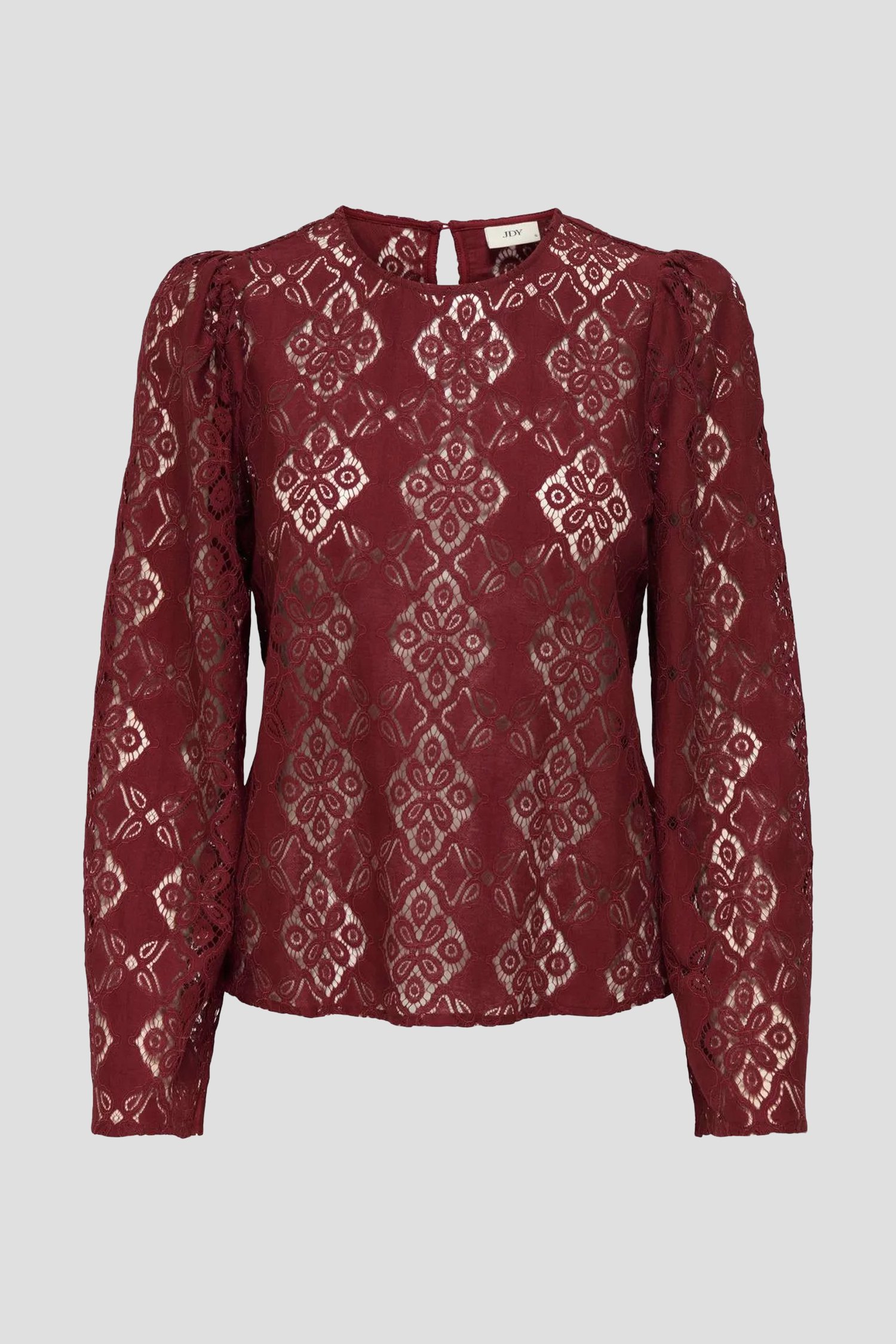 Photo produit 1 de Blouse bordeaux avec dentelle de JDY pour Femmes