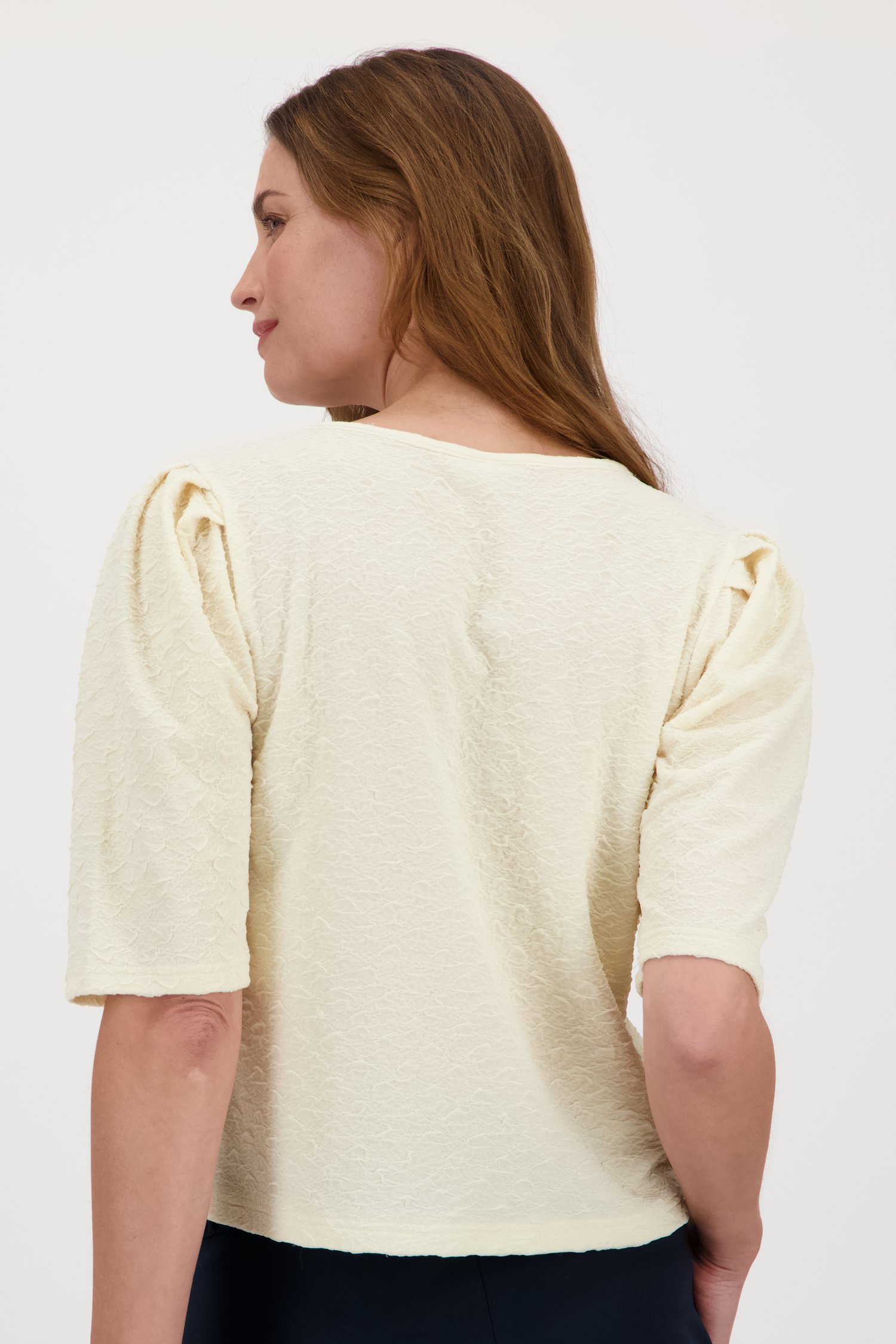 Blouse crème à manches bouffantes de JDY pour Femmes