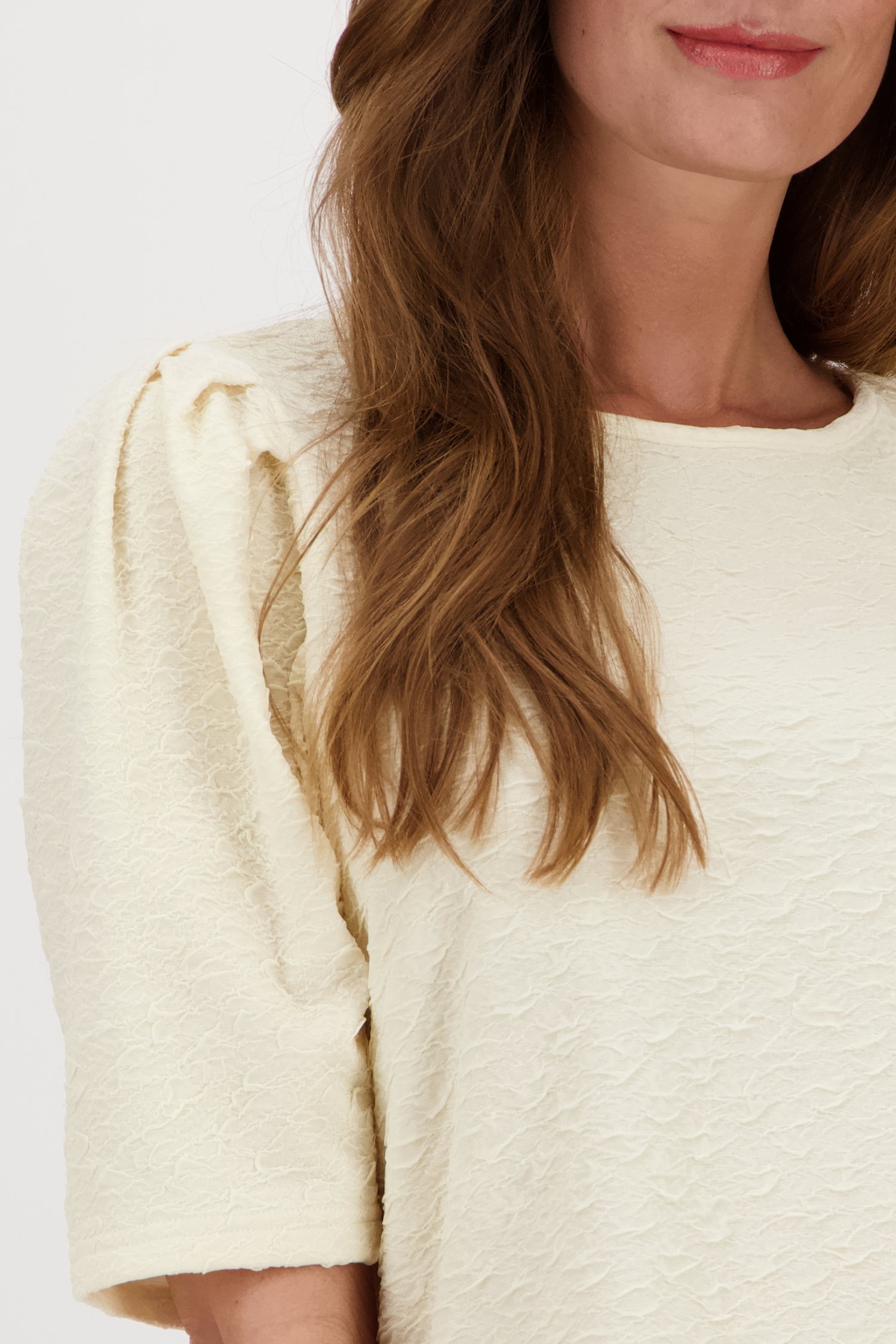 Blouse crème à manches bouffantes de JDY pour Femmes
