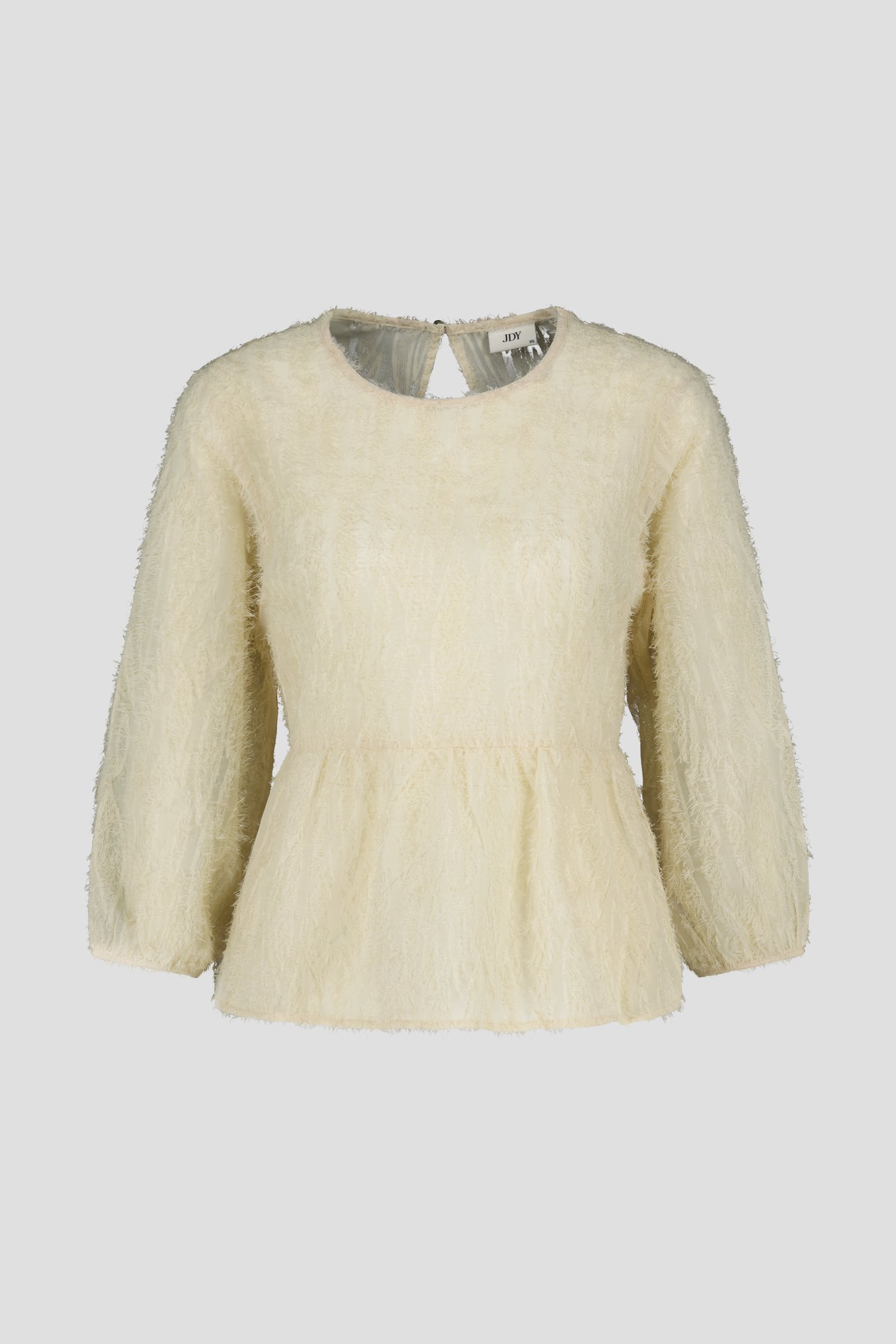 Blouse crème à texture effilochée de JDY pour Femmes
