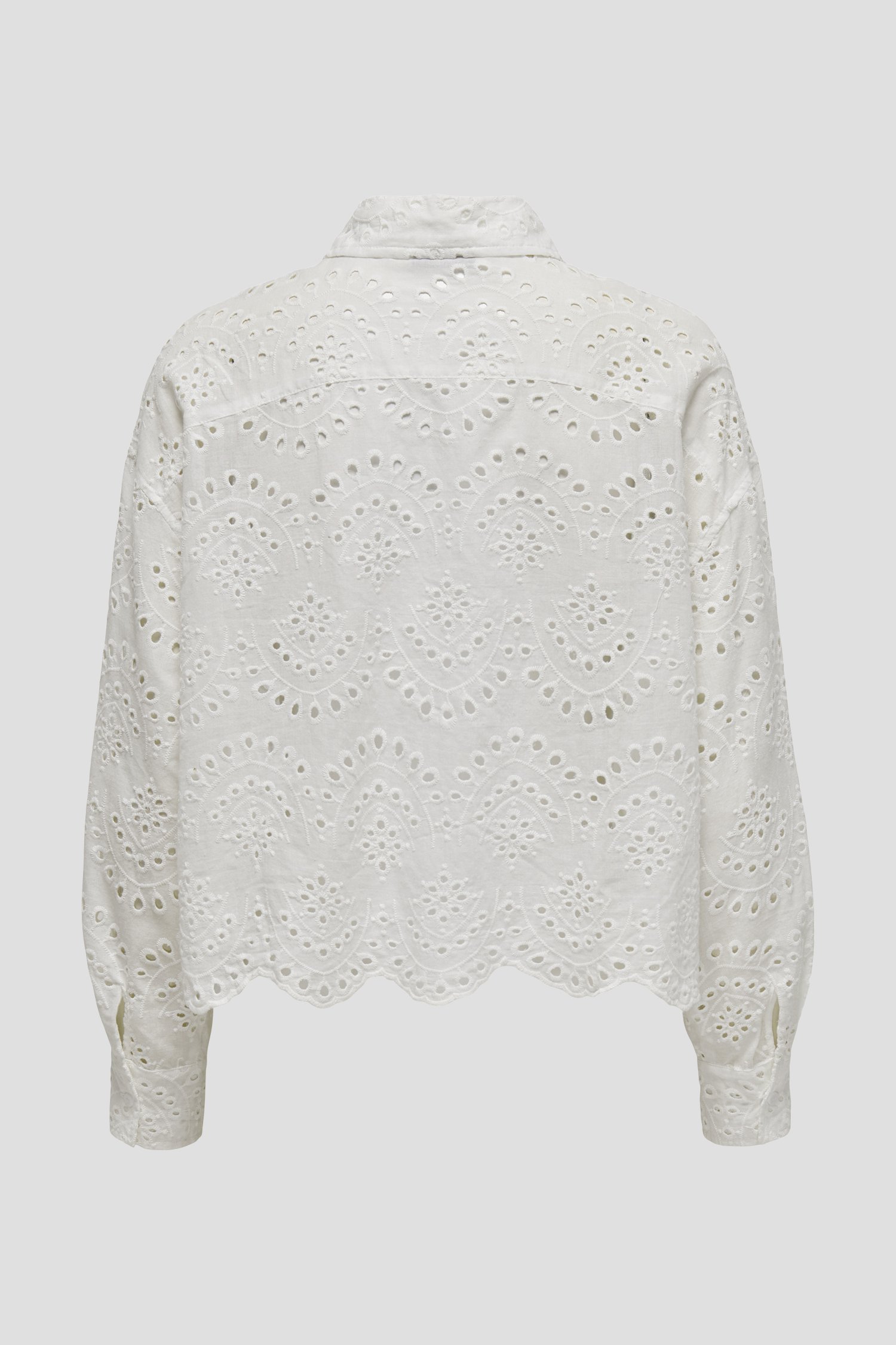 Blouse écrue avec motif en maille ajourée de Only Carmakoma pour Femmes