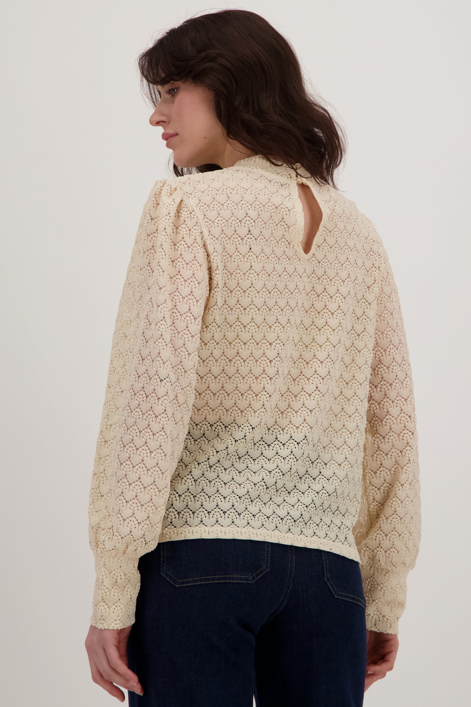 Blouse en dentelle beige	 de JDY pour Femmes