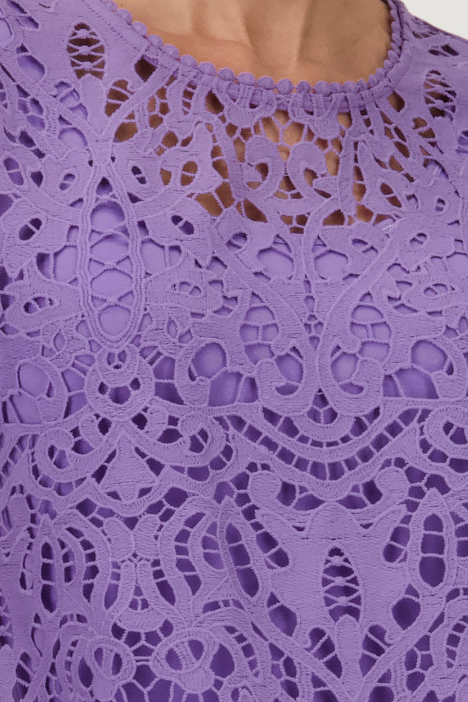 Blouse en dentelle violet clair de D'Auvry pour Femmes