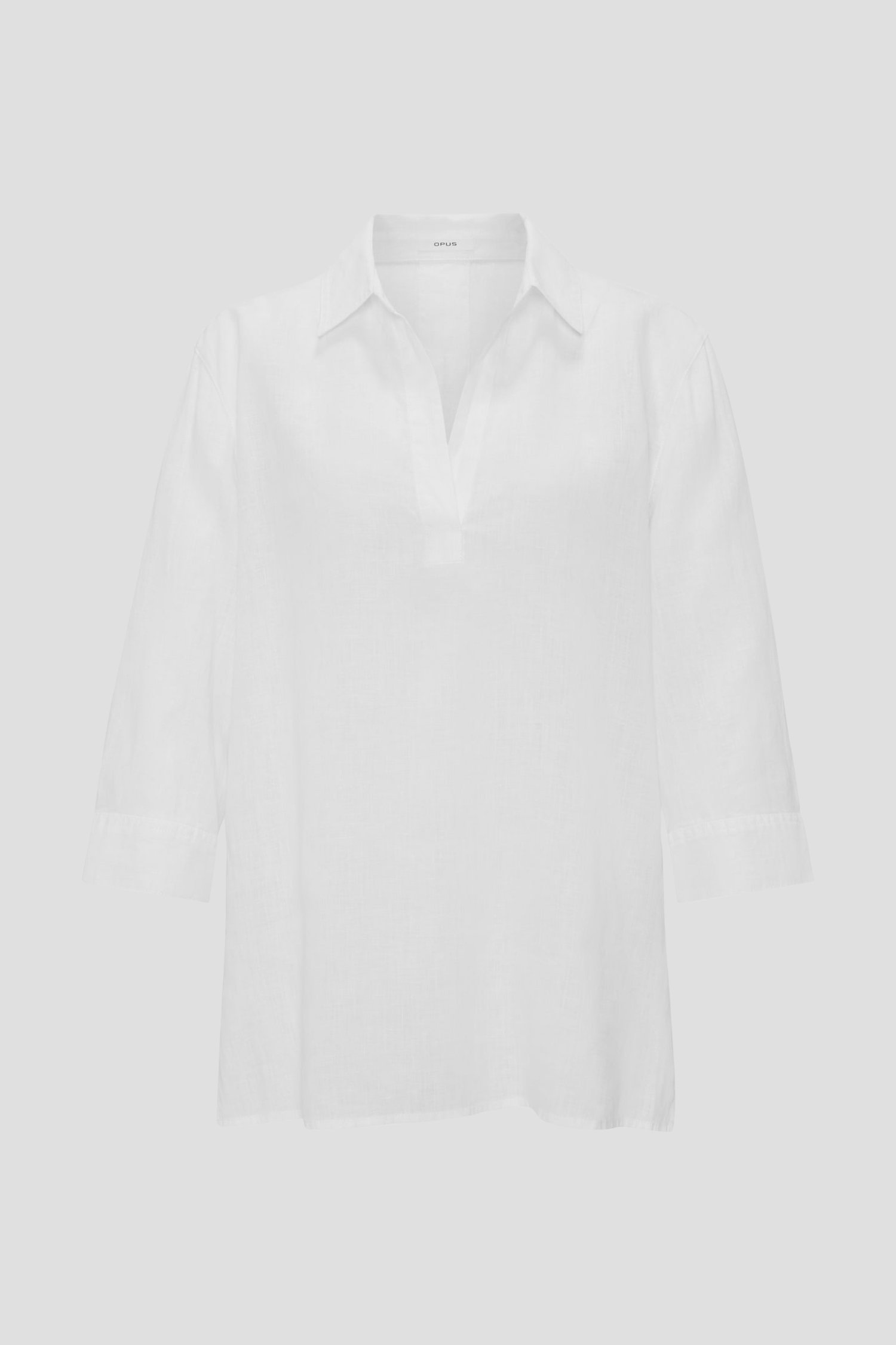 Blouse en lin blanc de Opus pour Femmes