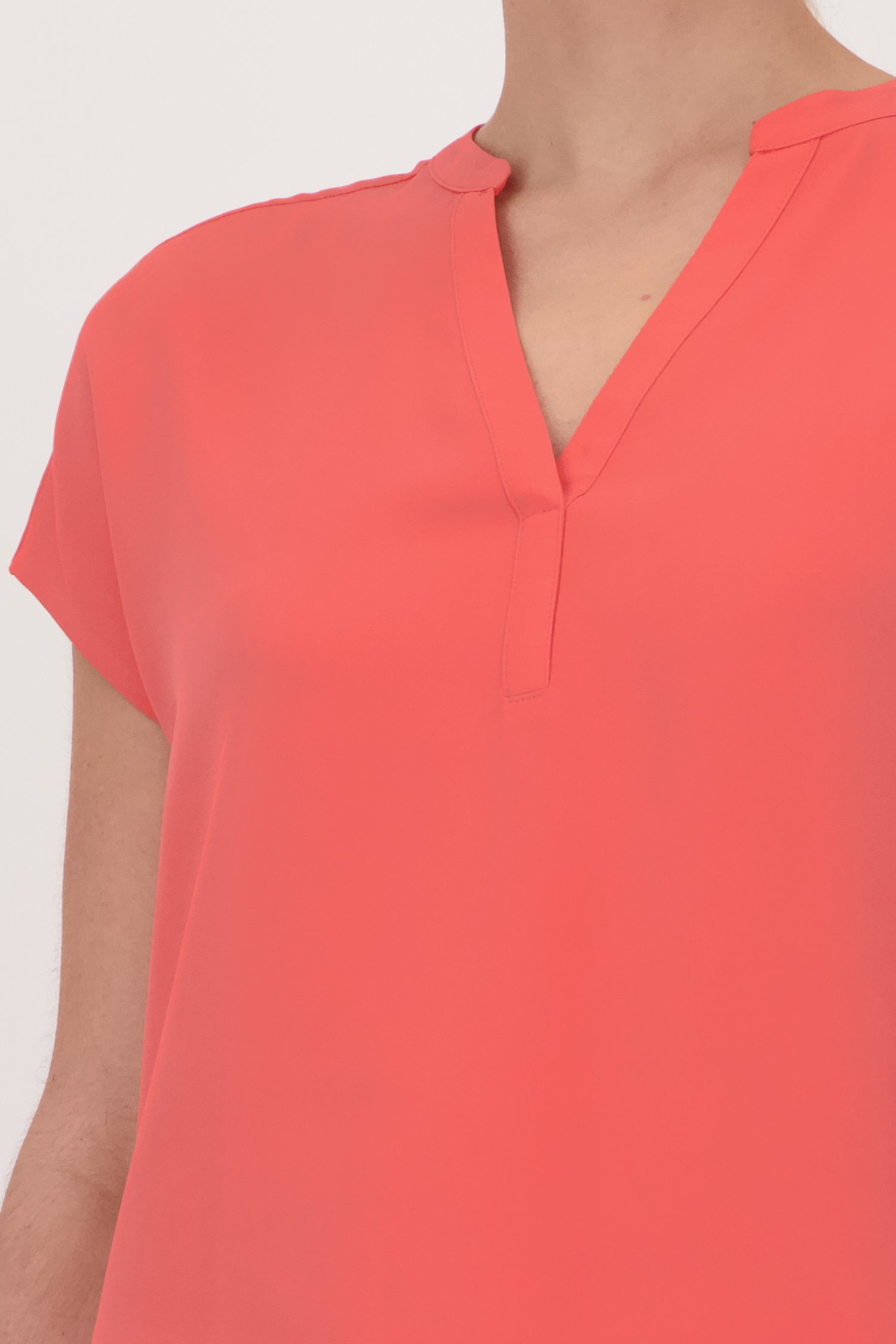 Blouse fine rose saumon de Liberty Island pour Femmes
