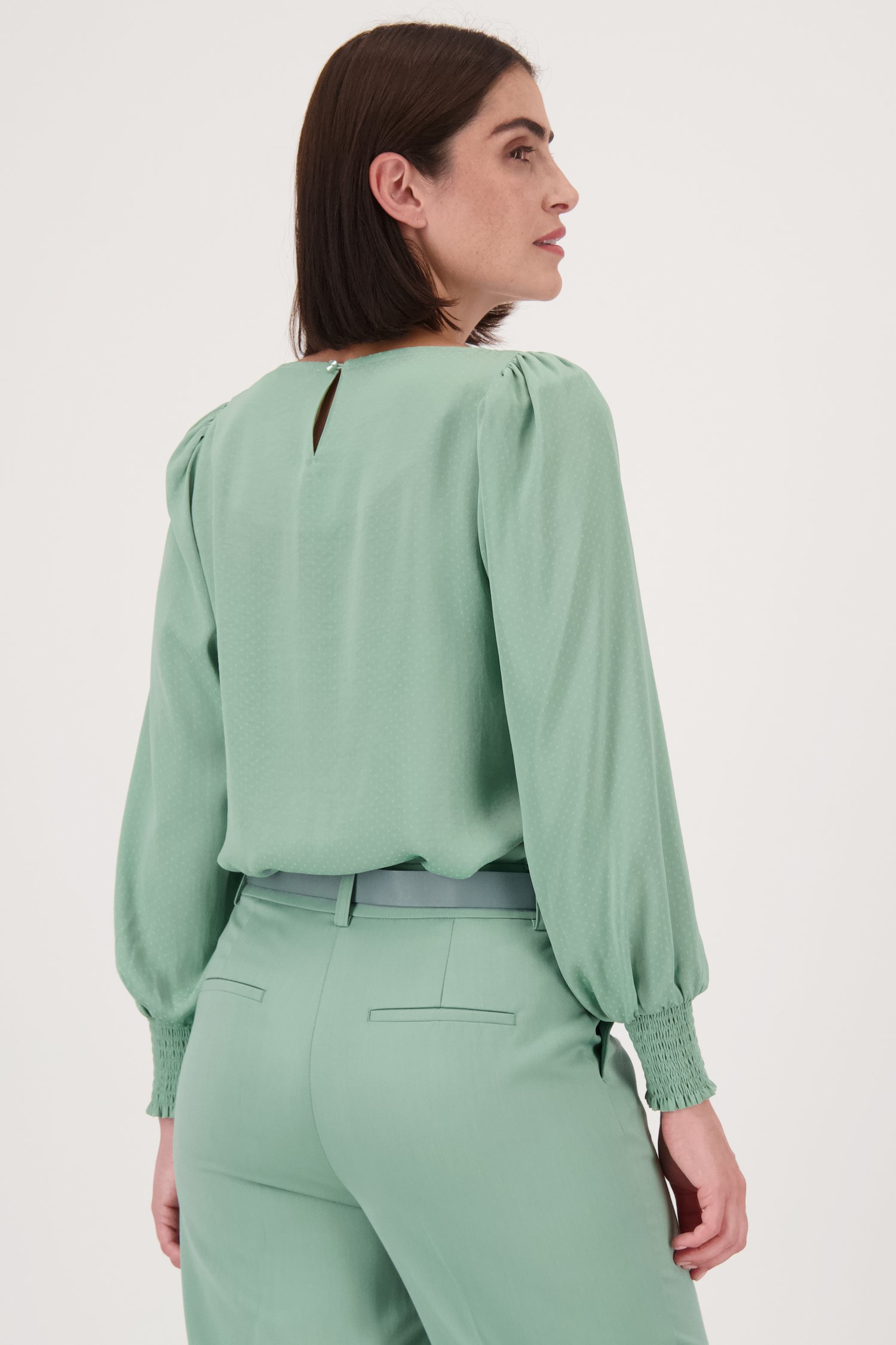Blouse fine vert clair de D'Auvry pour Femmes