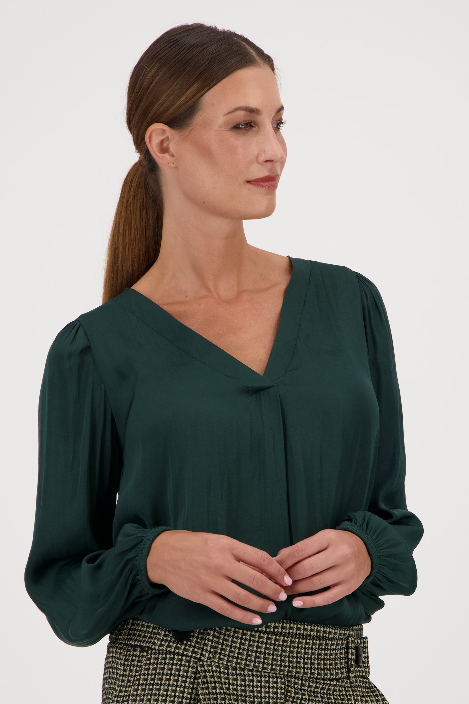 Blouse fine vert foncé de JDY pour Femmes