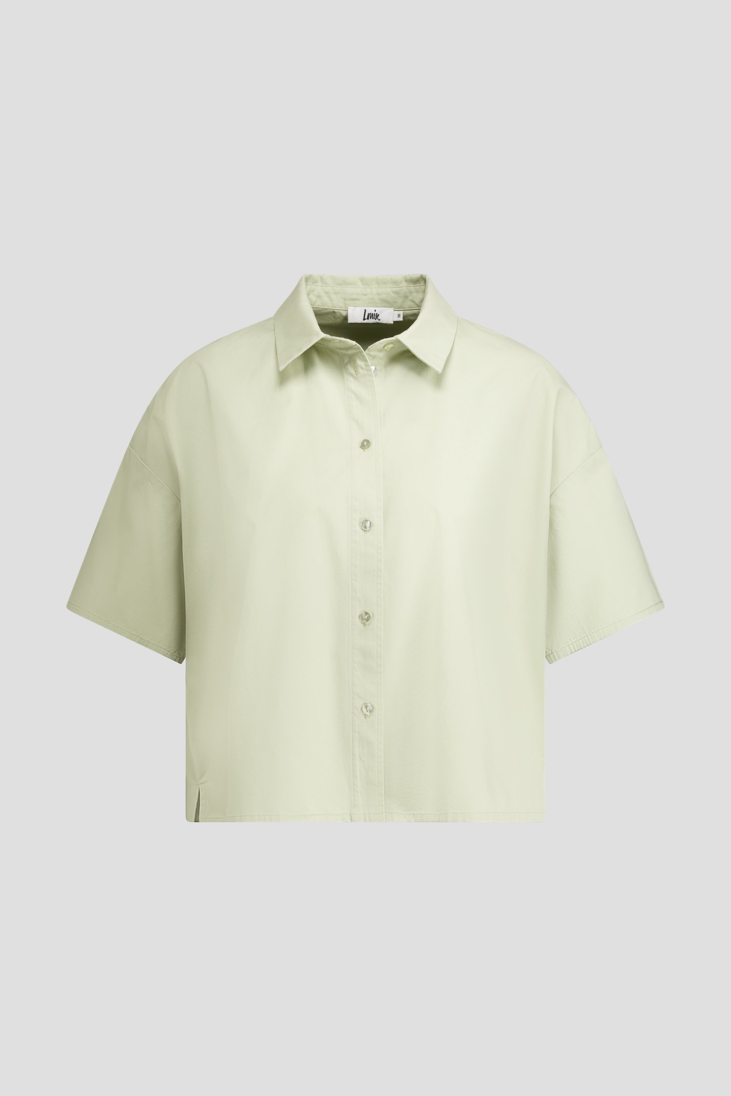 Photo produit 1 de Blouse gris-vert à manches courtes de Louise pour Femmes