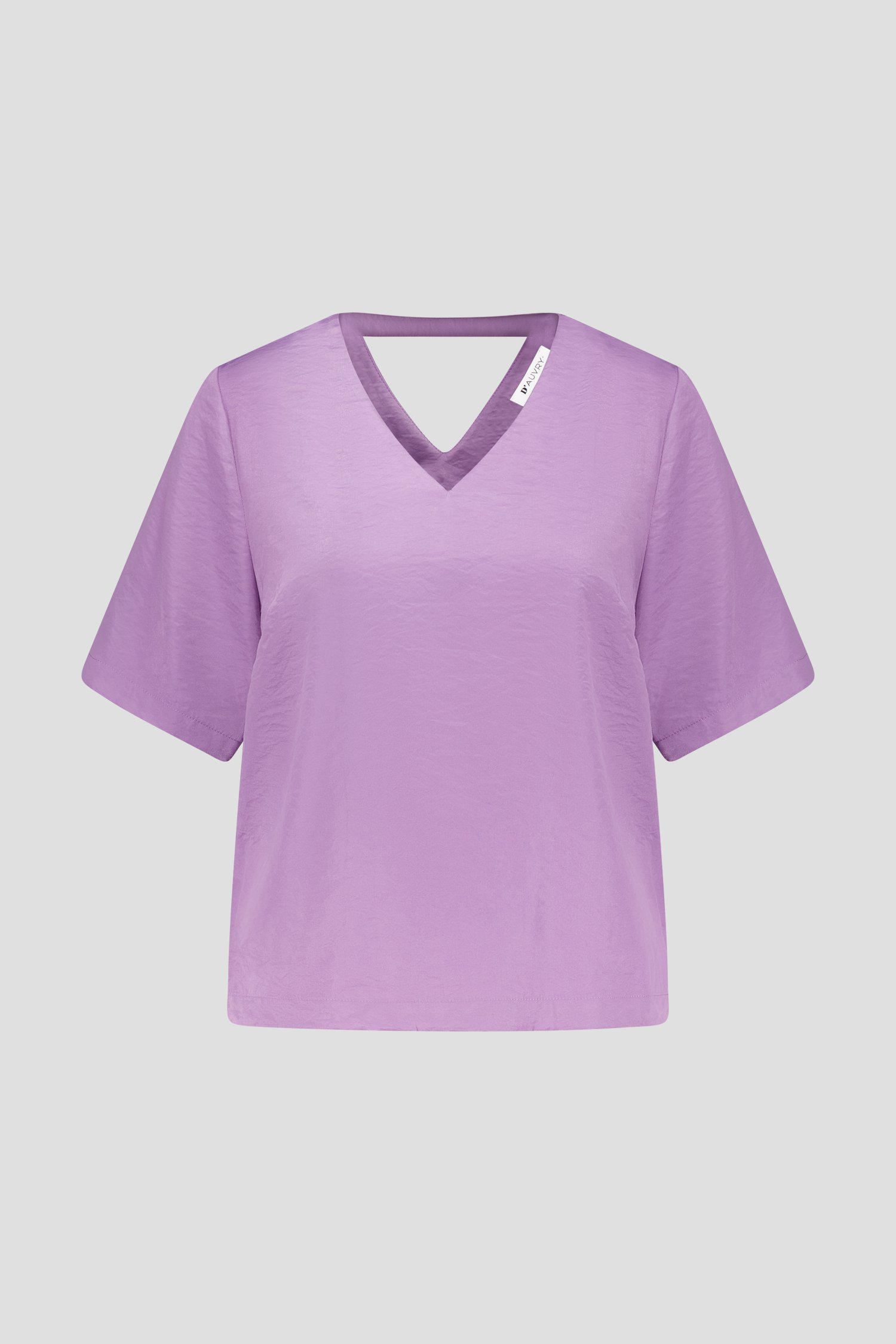 Blouse lilas à encolure en V de D'Auvry pour Femmes