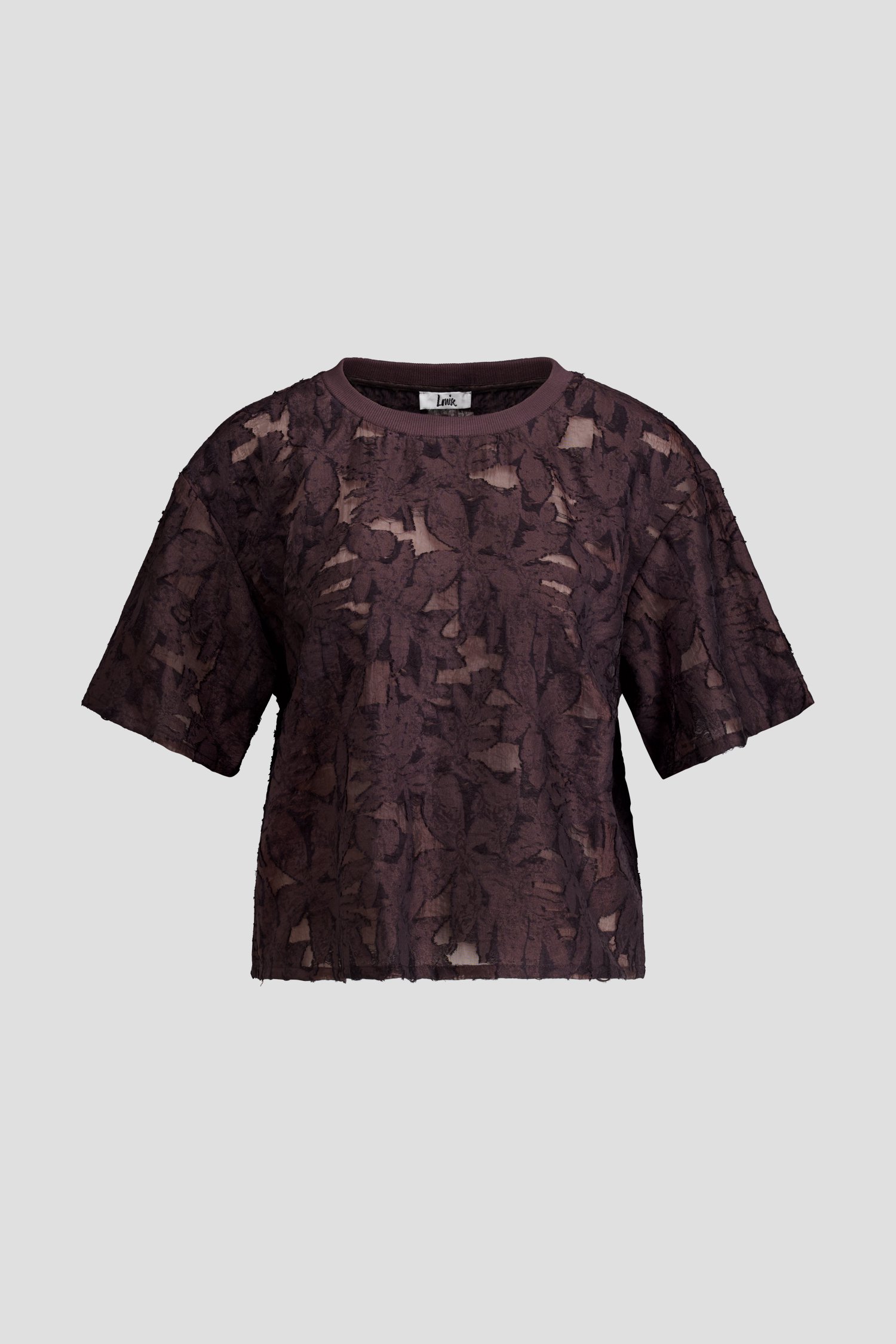 Photo produit 1 de Blouse marron avec broderies de Louise pour Femmes