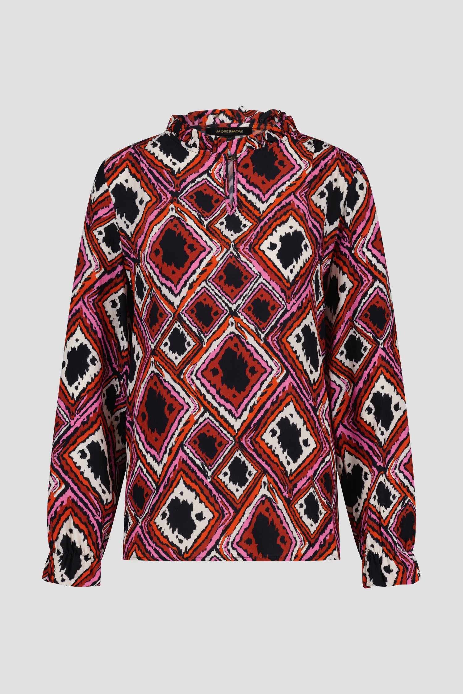 Blouse met geruite print van More & More voor Dames