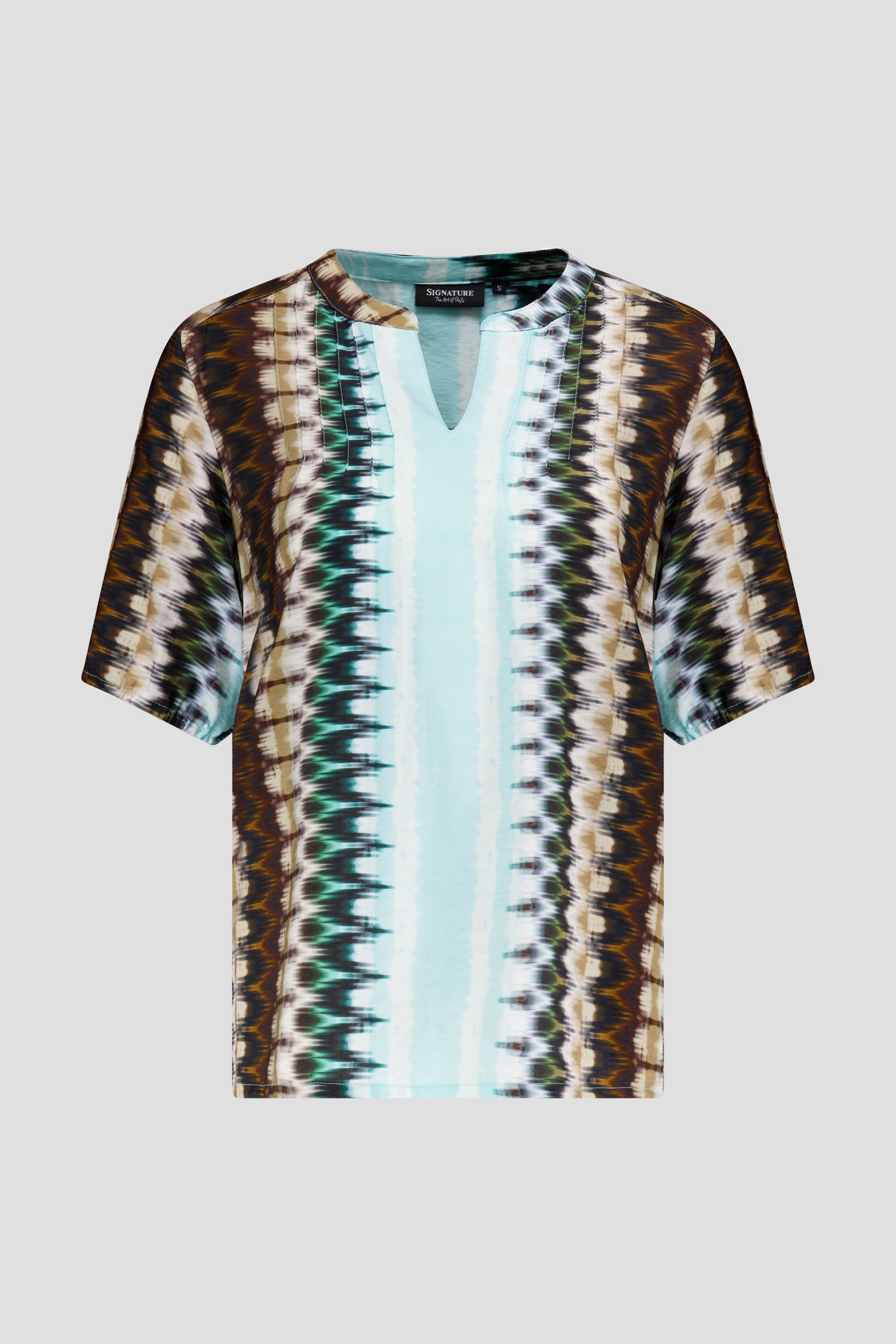 Blouse met kleurrijke abstracte print van Signature voor Dames