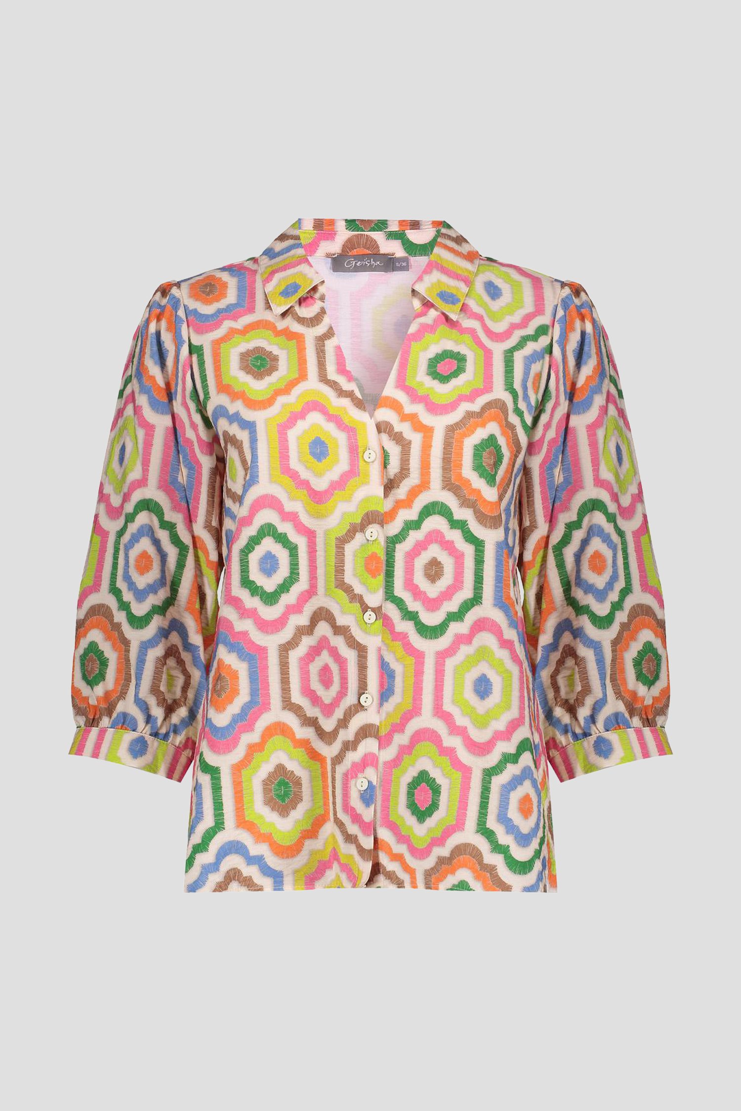 Productfoto 1 van Blouse met kleurrijke print door Geisha voor Dames