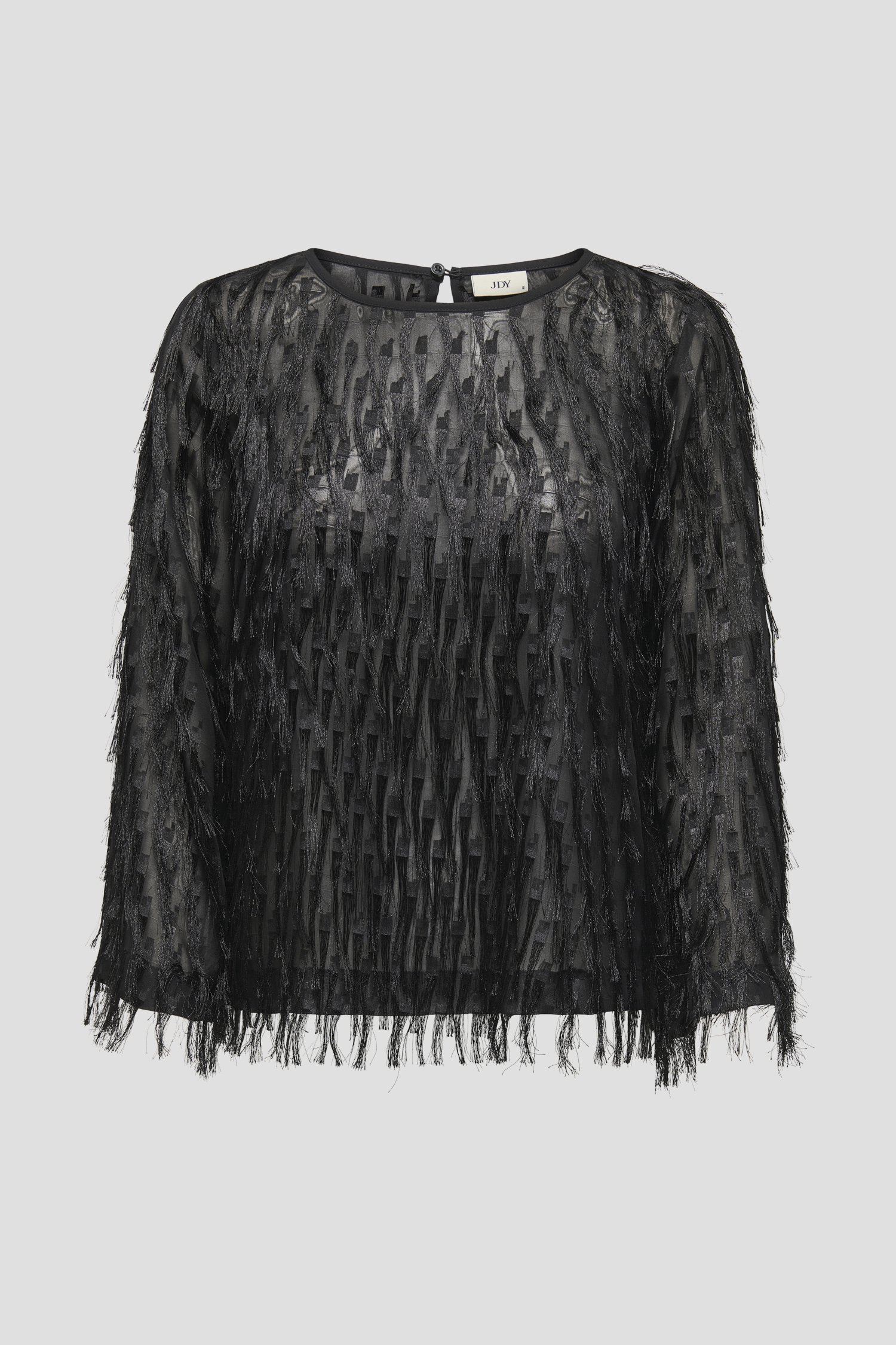 Photo produit 1 de Blouse noire à franges de JDY pour Femmes