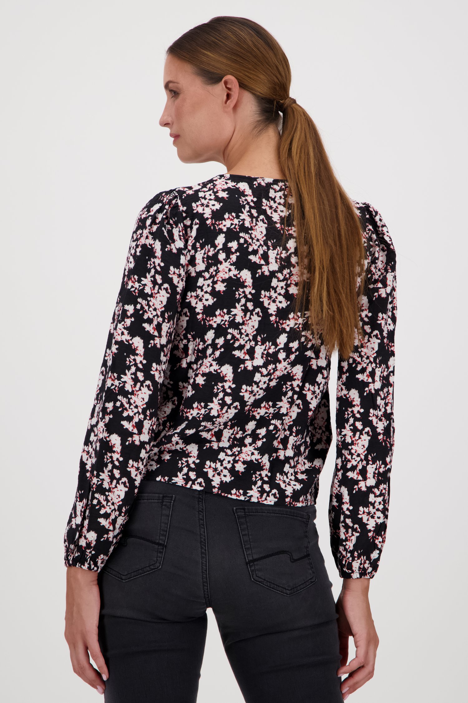 Blouse noire à imprimé fin de JDY pour Femmes