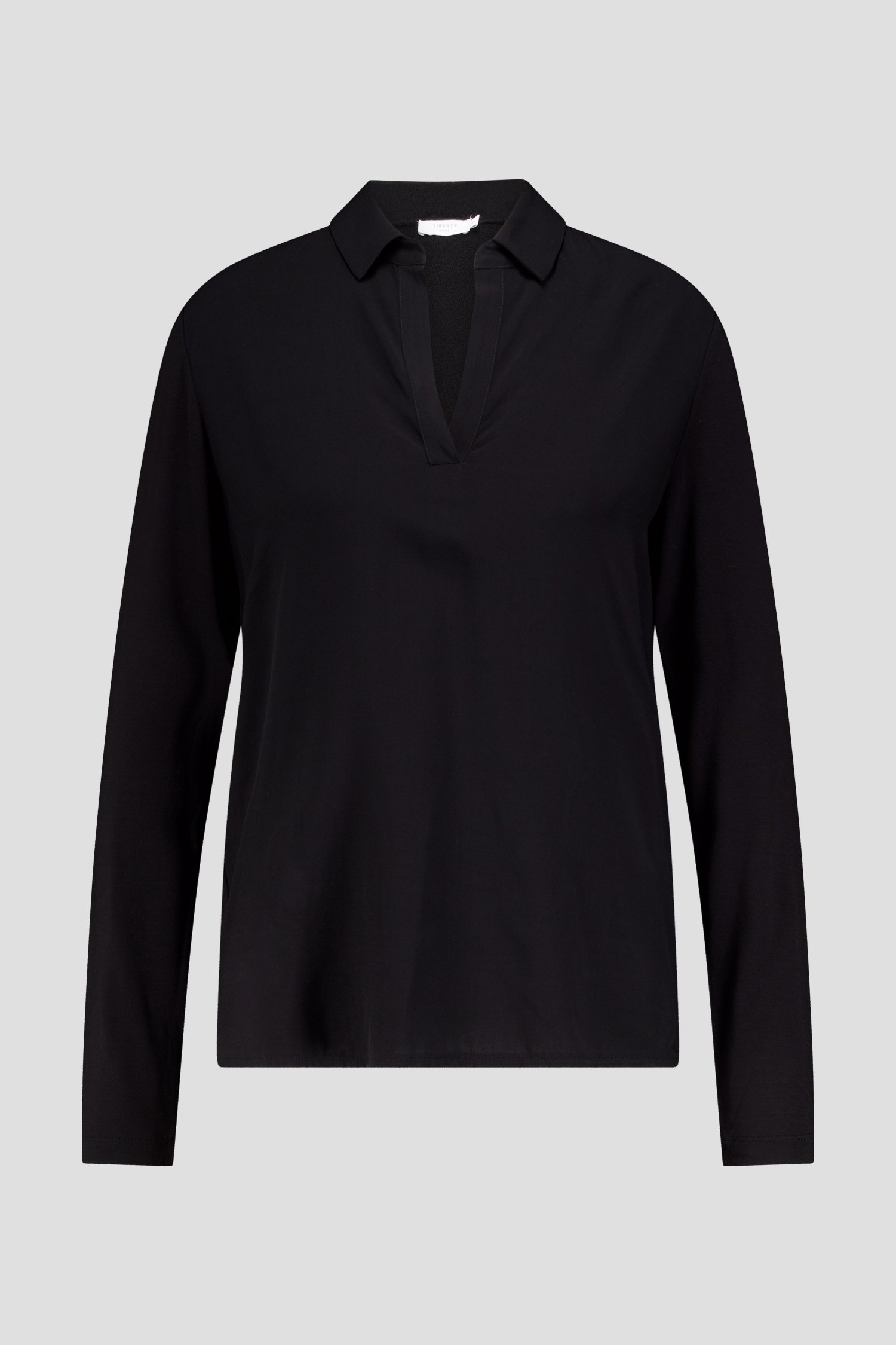 Photo produit 1 de Blouse noire avec col en V de Liberty Island pour Femmes