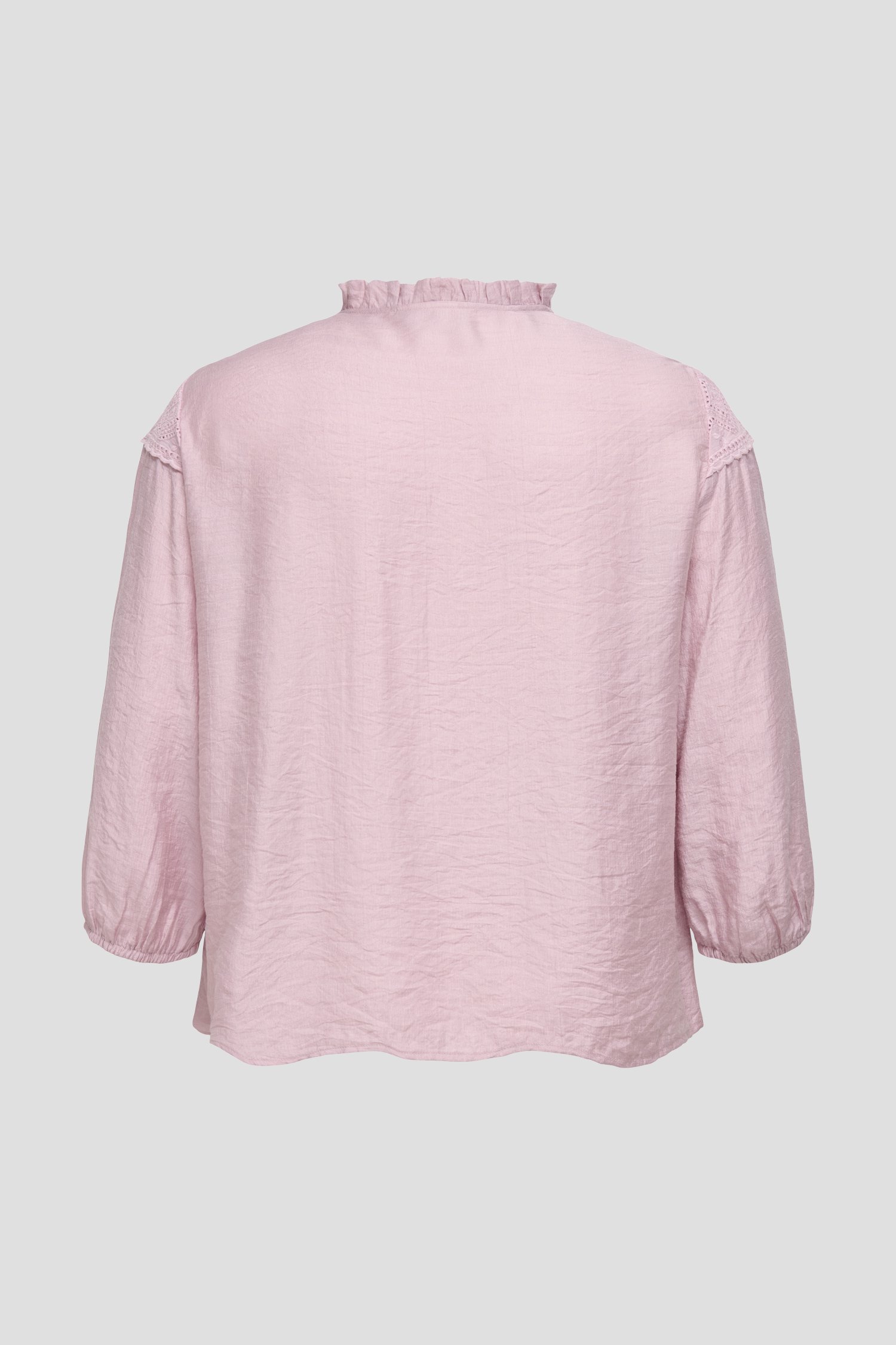 Photo produit 2 de Blouse rose clair avec broderie anglaise de ONLY Carmakoma pour Femmes