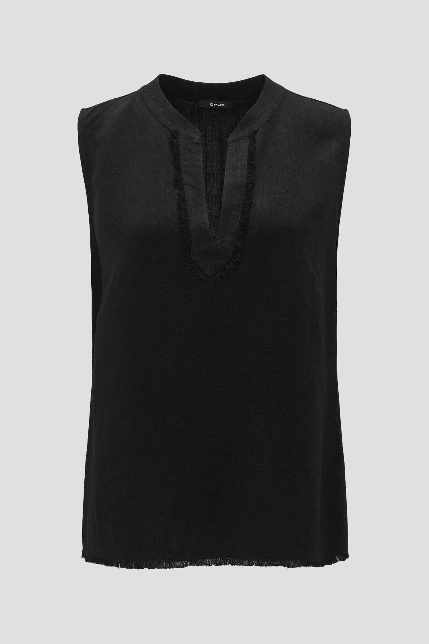 Blouse sans manches noire de Opus pour Femmes