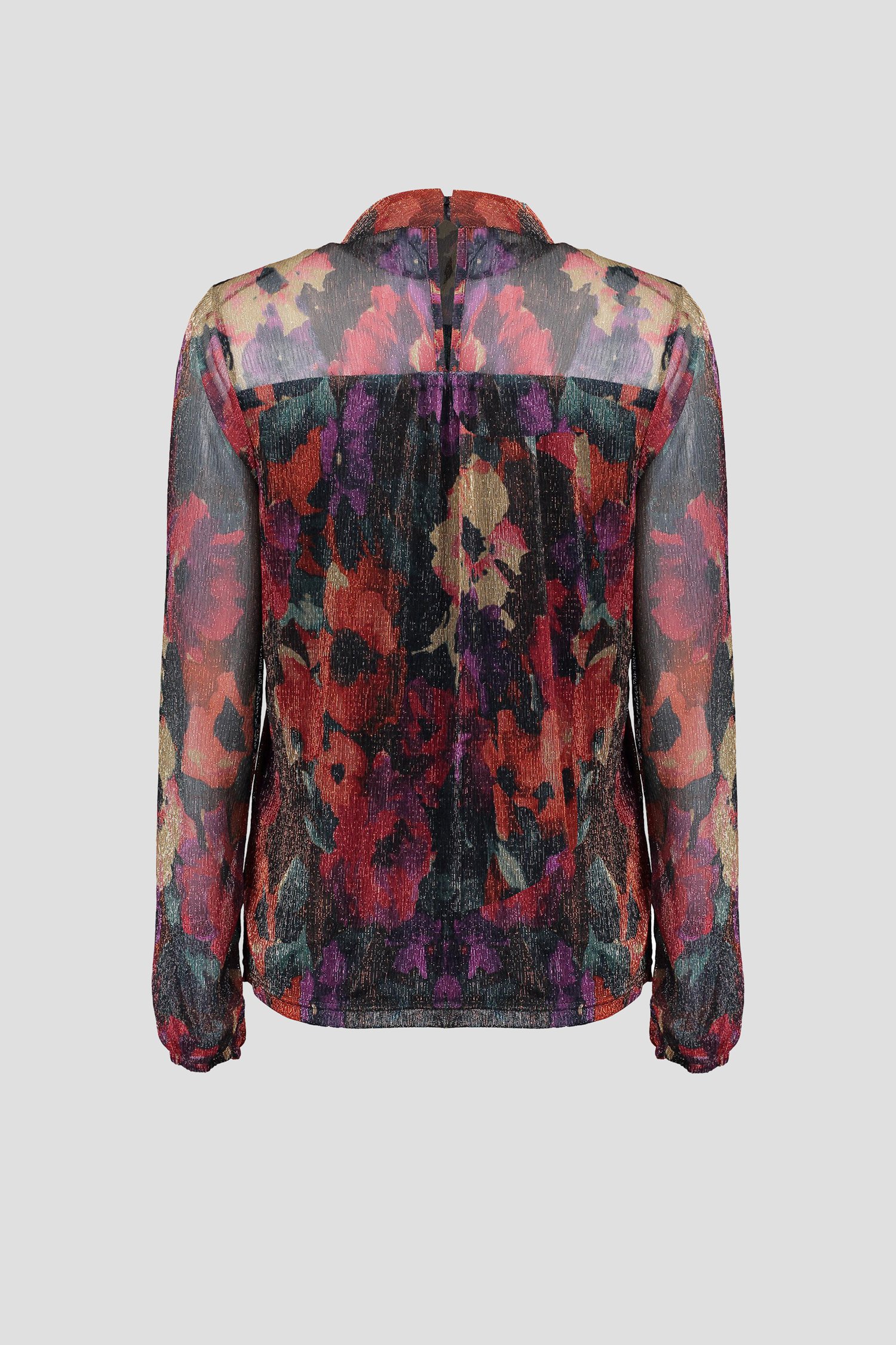 Productfoto 2 van Blouse van mesh met kleurrijk bloemenmotief door Geisha voor Dames