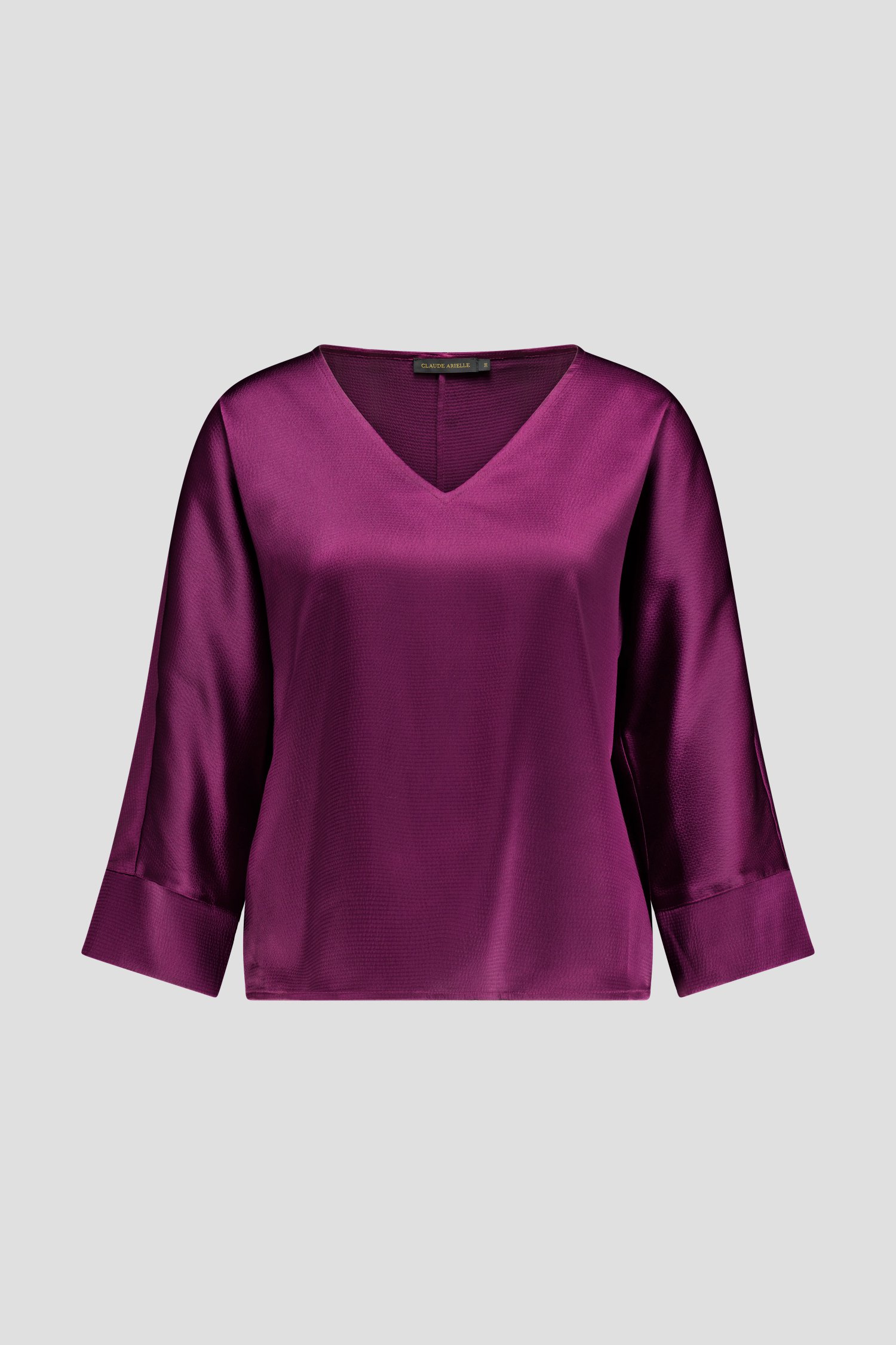 Photo produit 2 de Blouse violette brillante de Claude Arielle pour Femmes