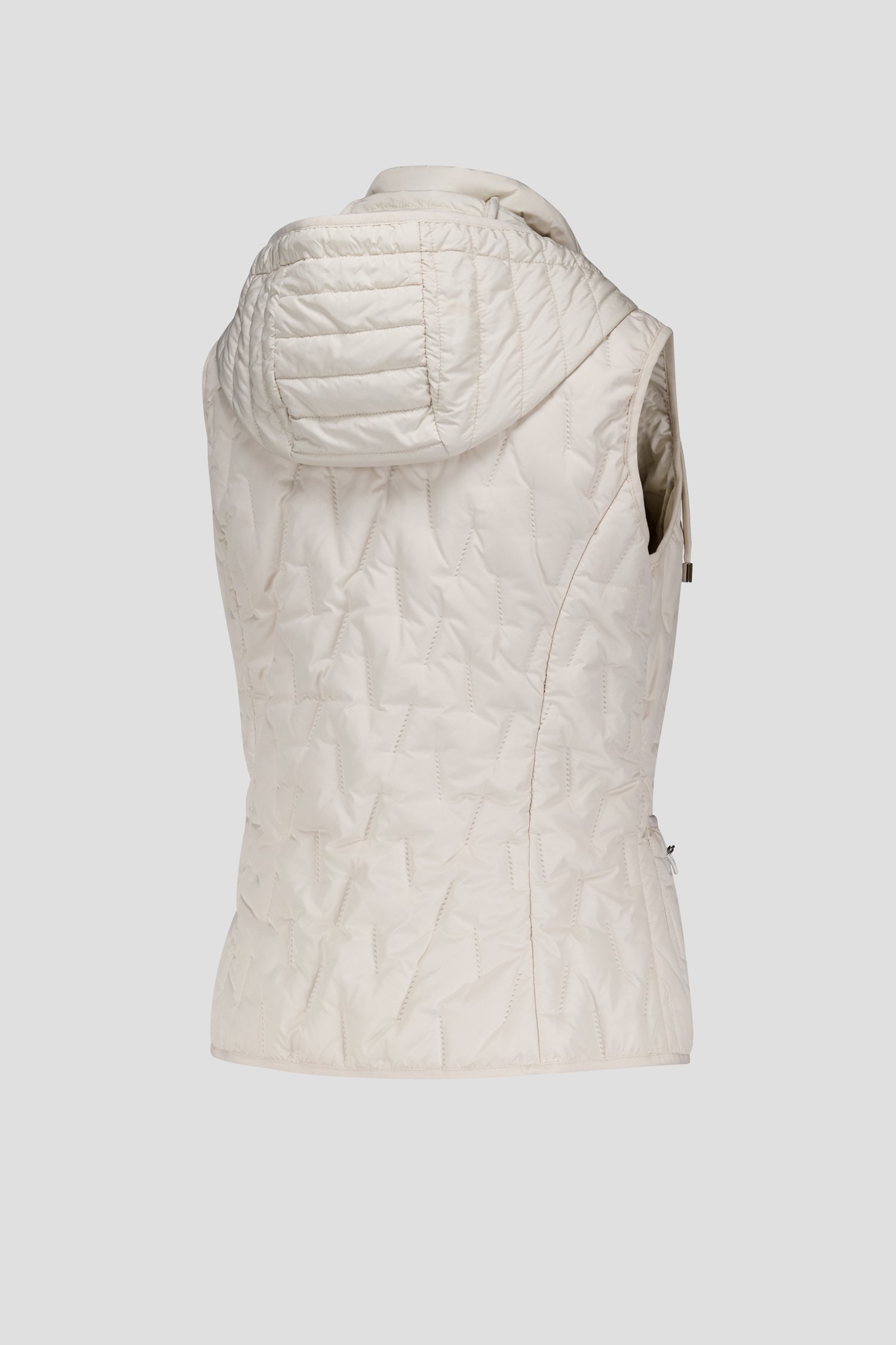 Bodywarmer beige avec capuche amovible  de Barbara Lebek pour Femmes