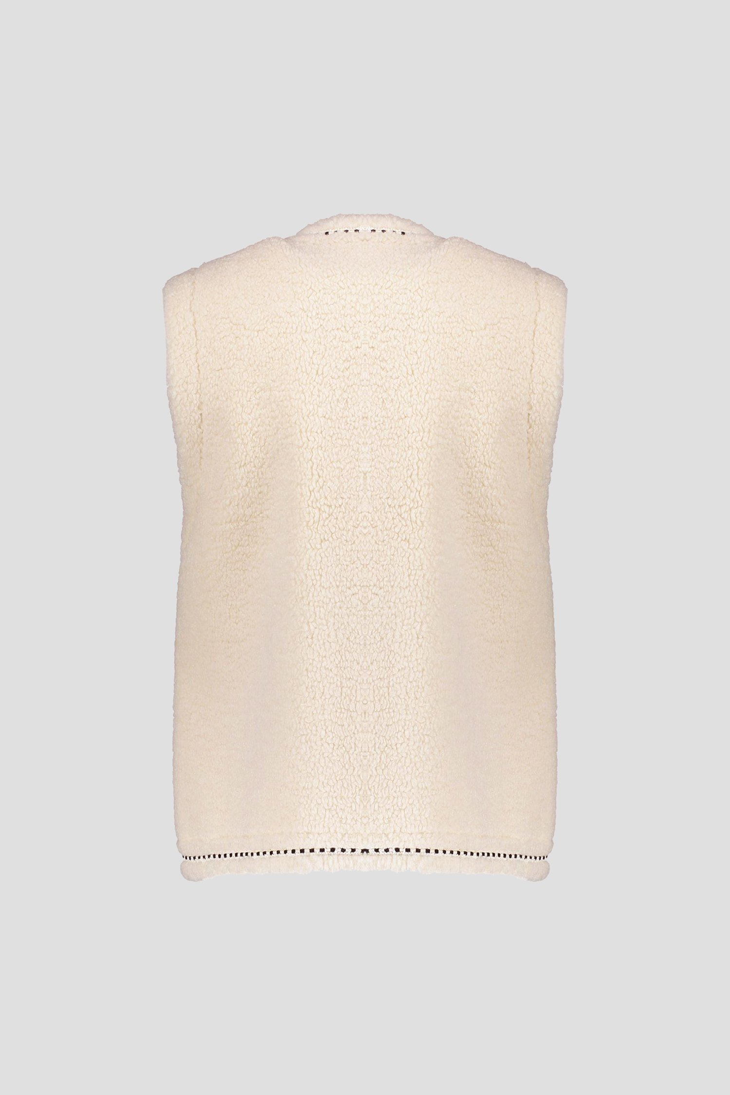 Photo produit 2 de  Bodywarmer réversible écru avec teddy de Geisha pour Femmes